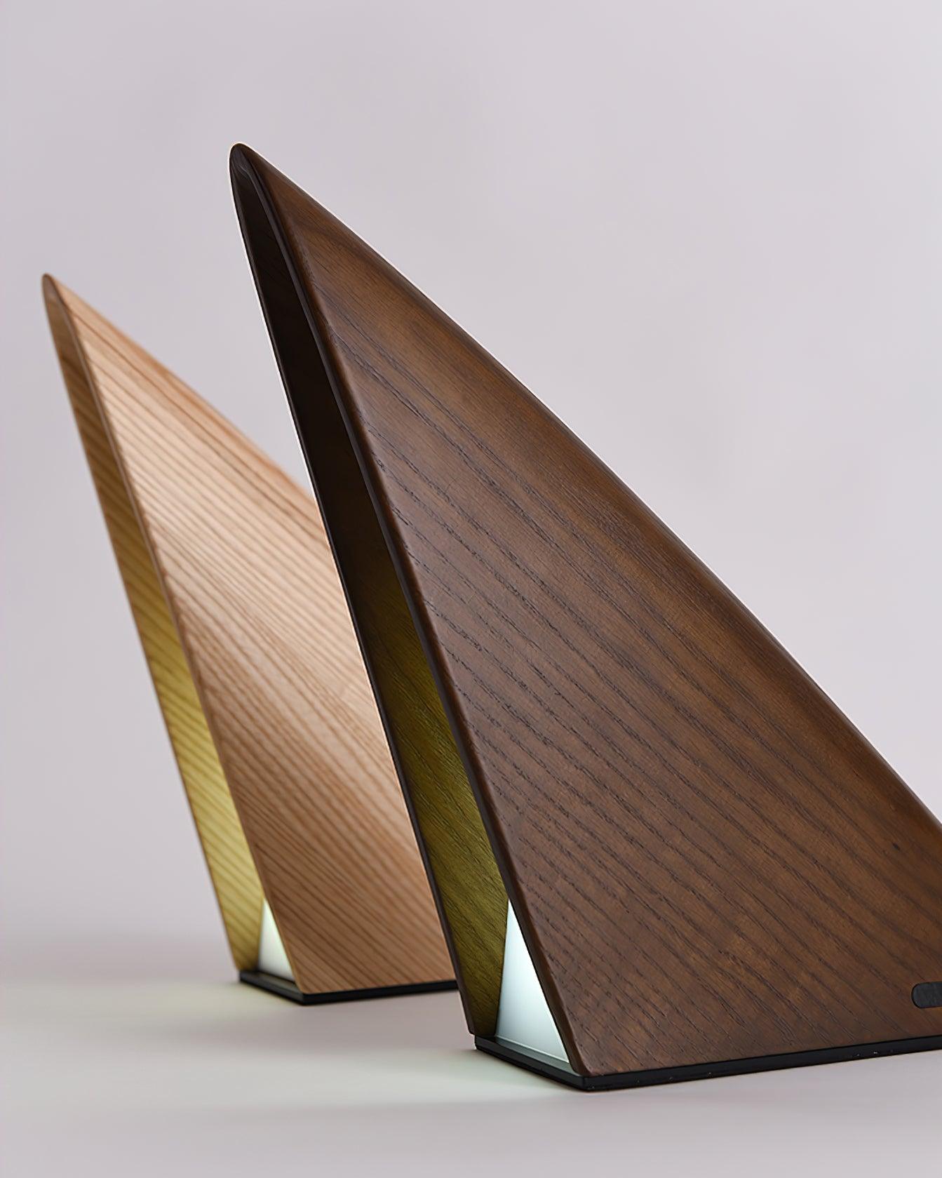 Justin Minimalist Wood Table Lamp - Blowlighting