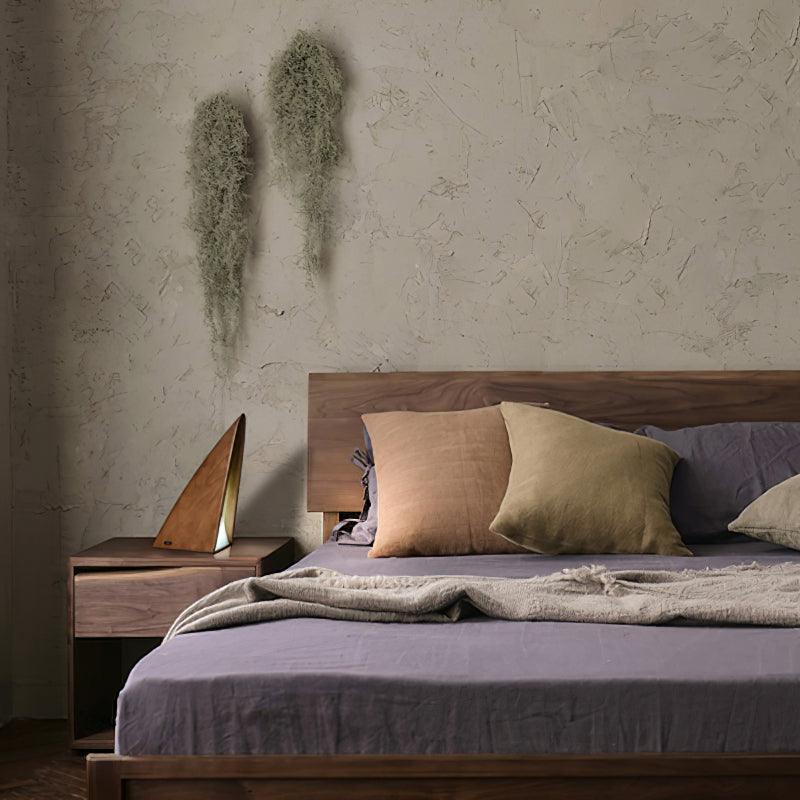 Justin Minimalist Wood Table Lamp - Blowlighting