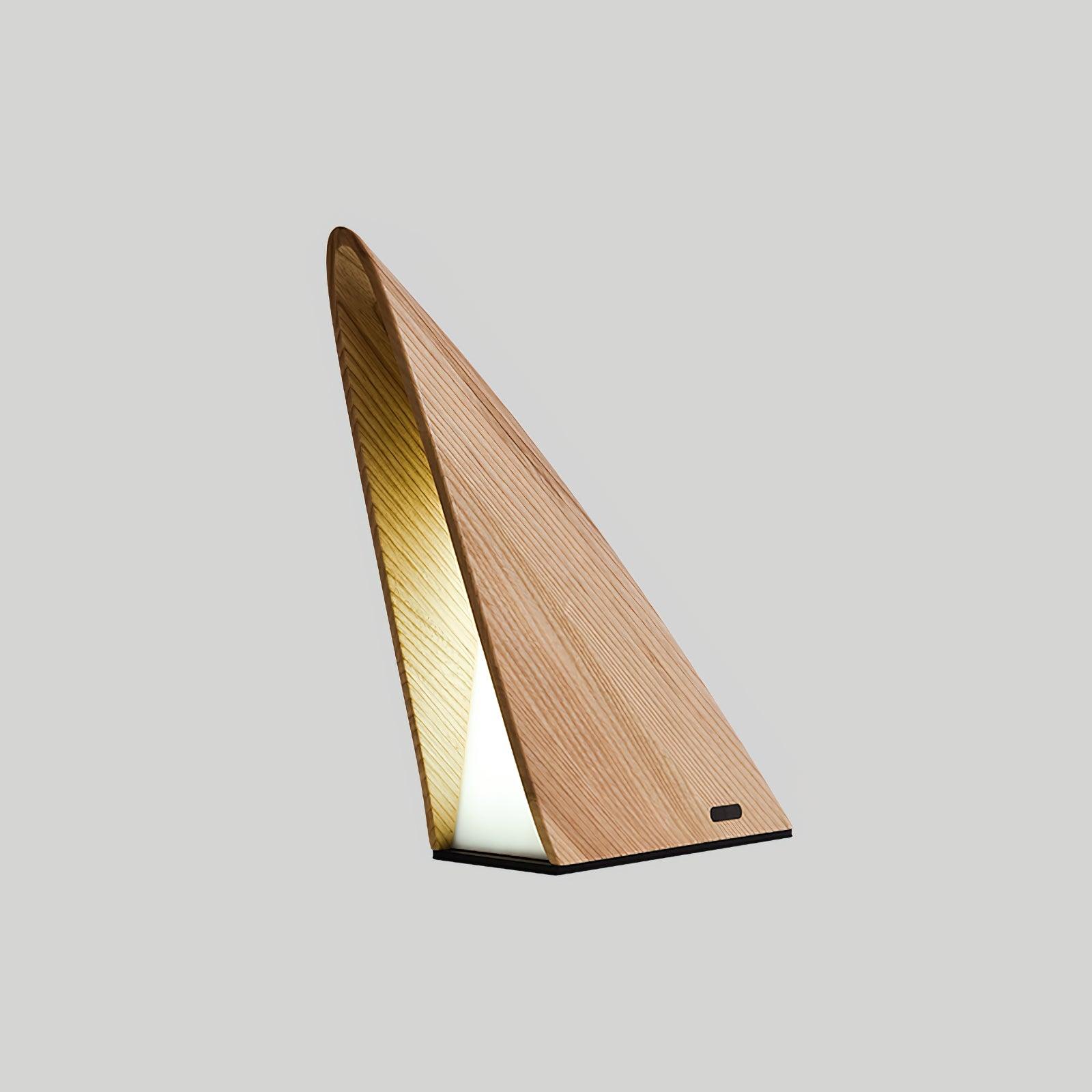 Justin Minimalist Wood Table Lamp - Blowlighting