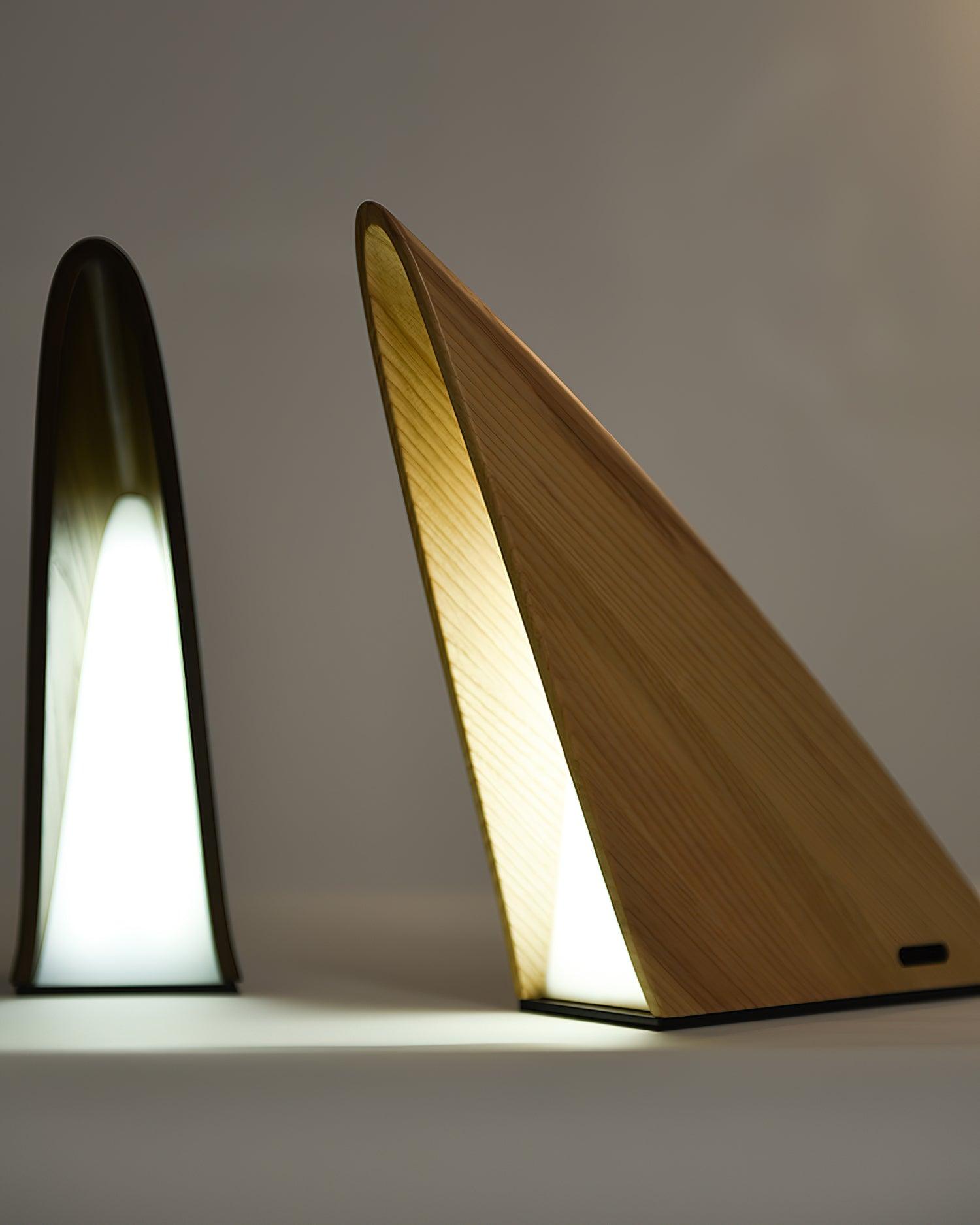 Justin Minimalist Wood Table Lamp - Blowlighting