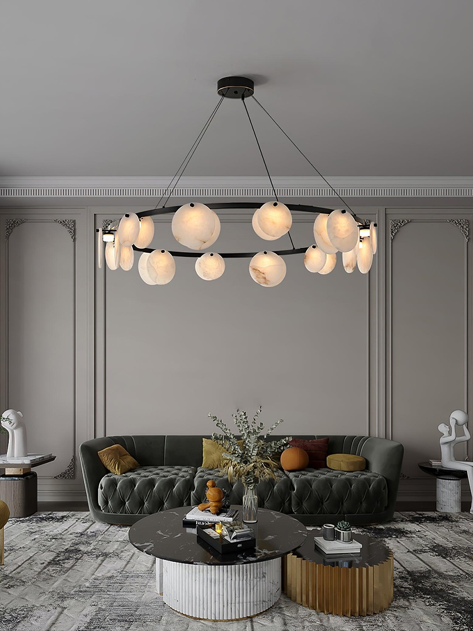 Olveneth Alabaster Chandelier - Blowlighting