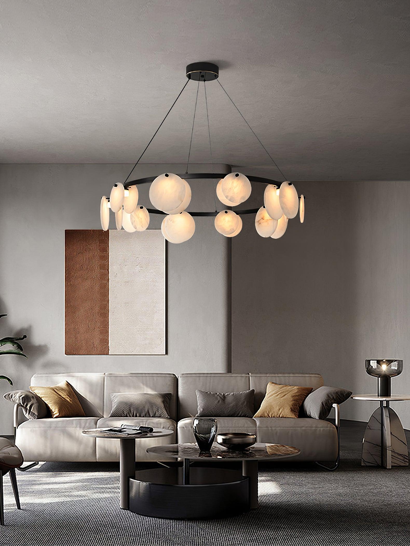 Olveneth Alabaster Chandelier - Blowlighting