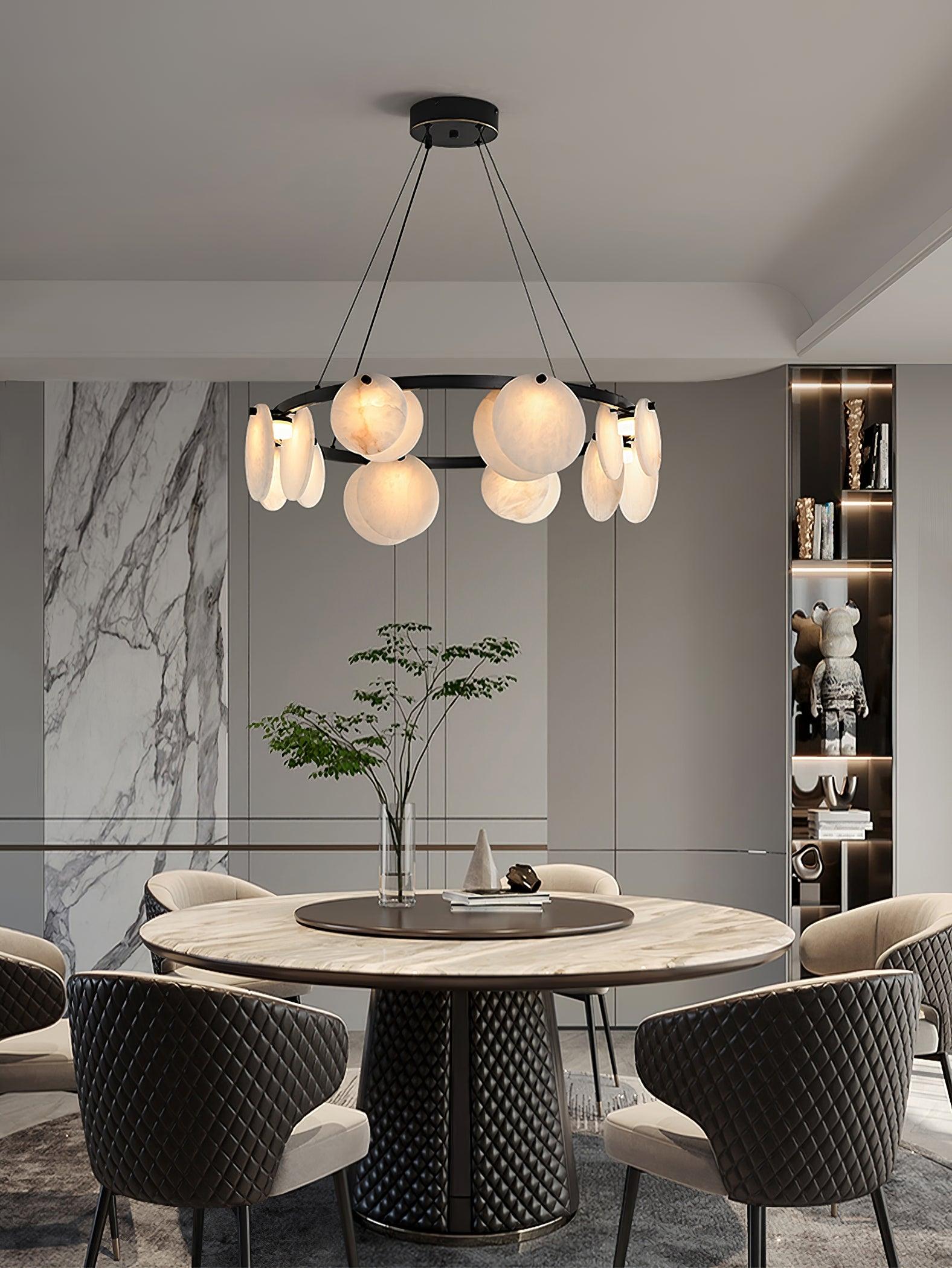 Olveneth Alabaster Chandelier - Blowlighting