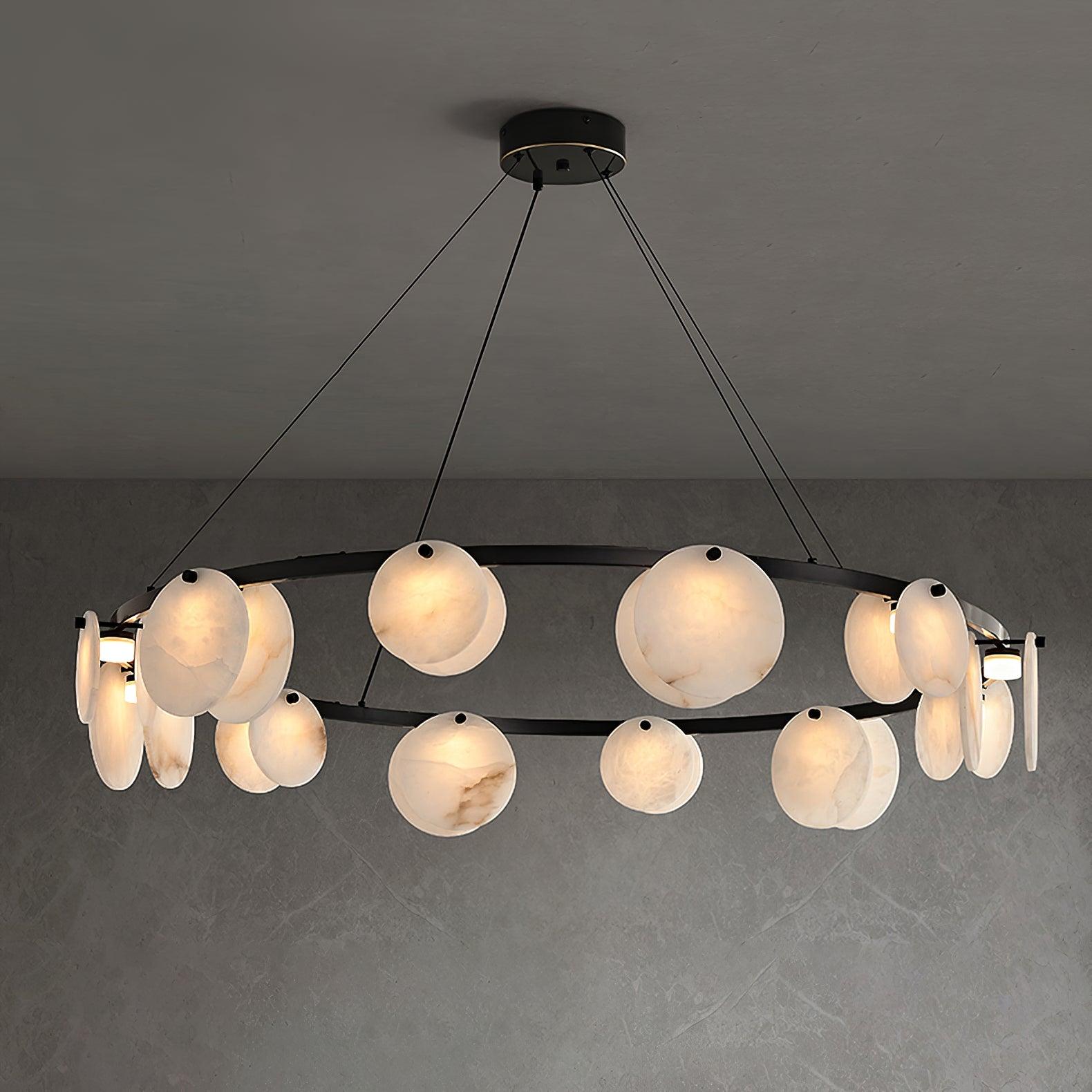 Olveneth Alabaster Chandelier - Blowlighting