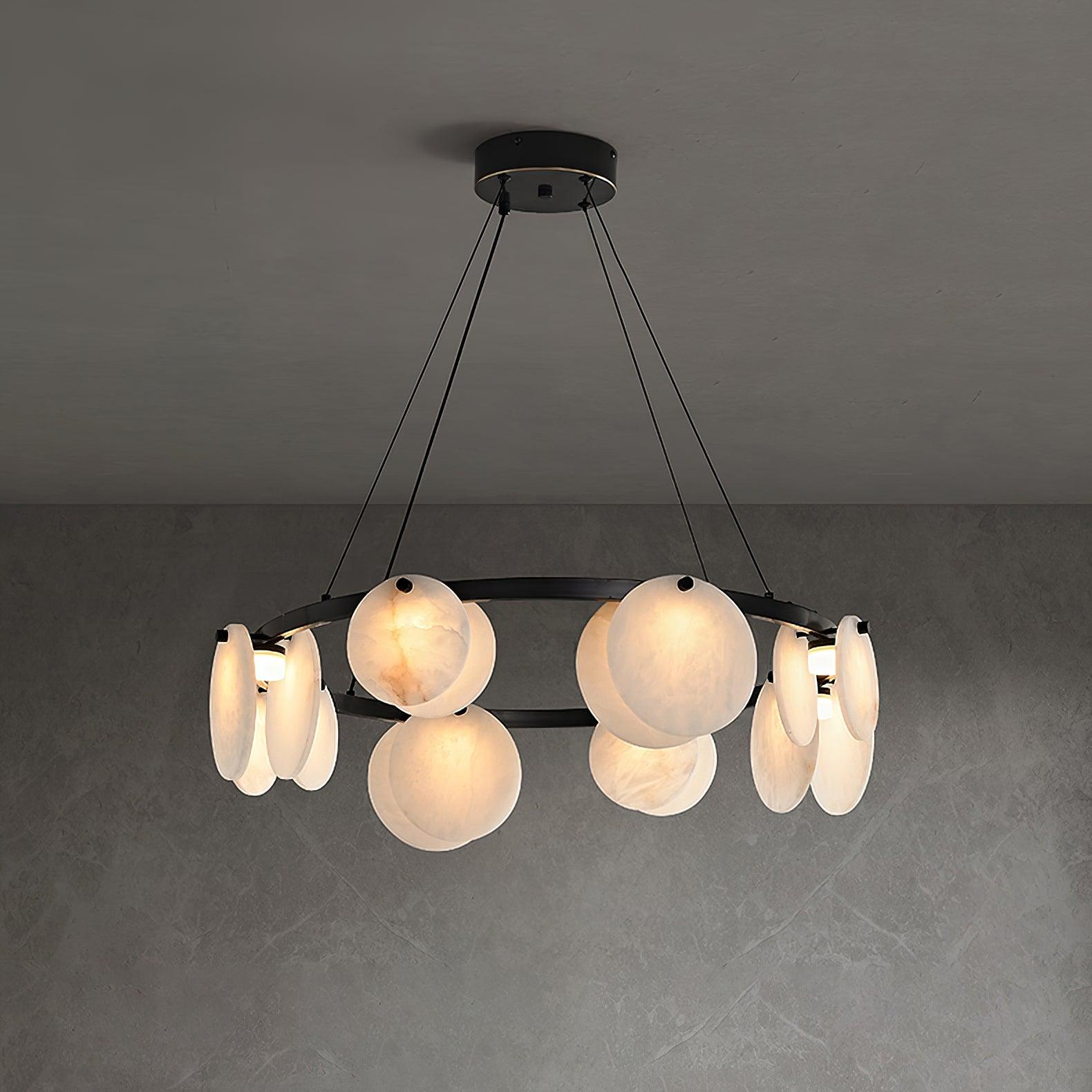 Olveneth Alabaster Chandelier - Blowlighting