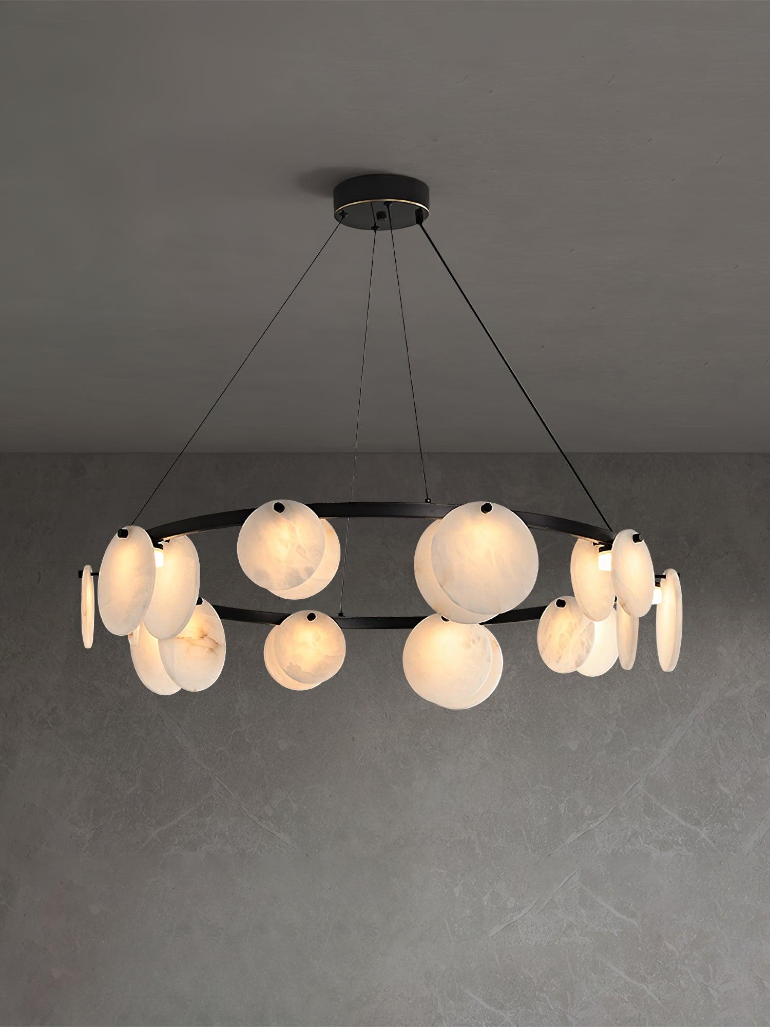 Olveneth Alabaster Chandelier - Blowlighting