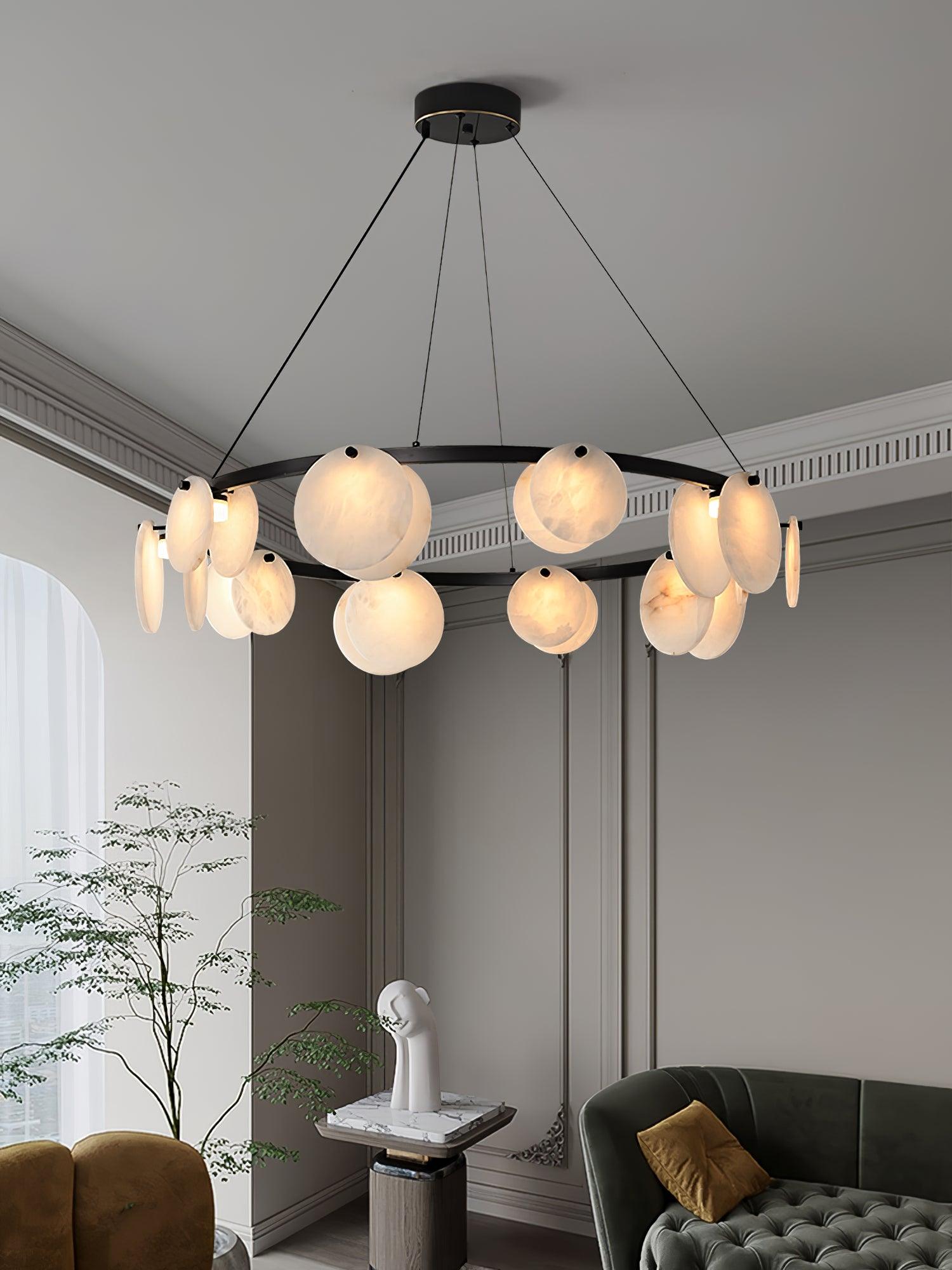 Olveneth Alabaster Chandelier - Blowlighting