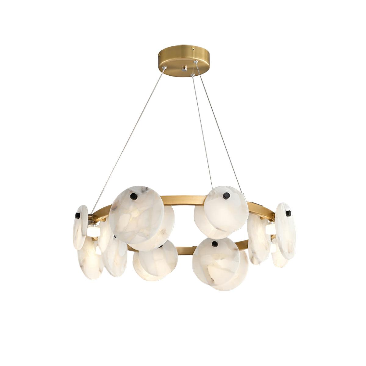 Olveneth Alabaster Chandelier - Blowlighting