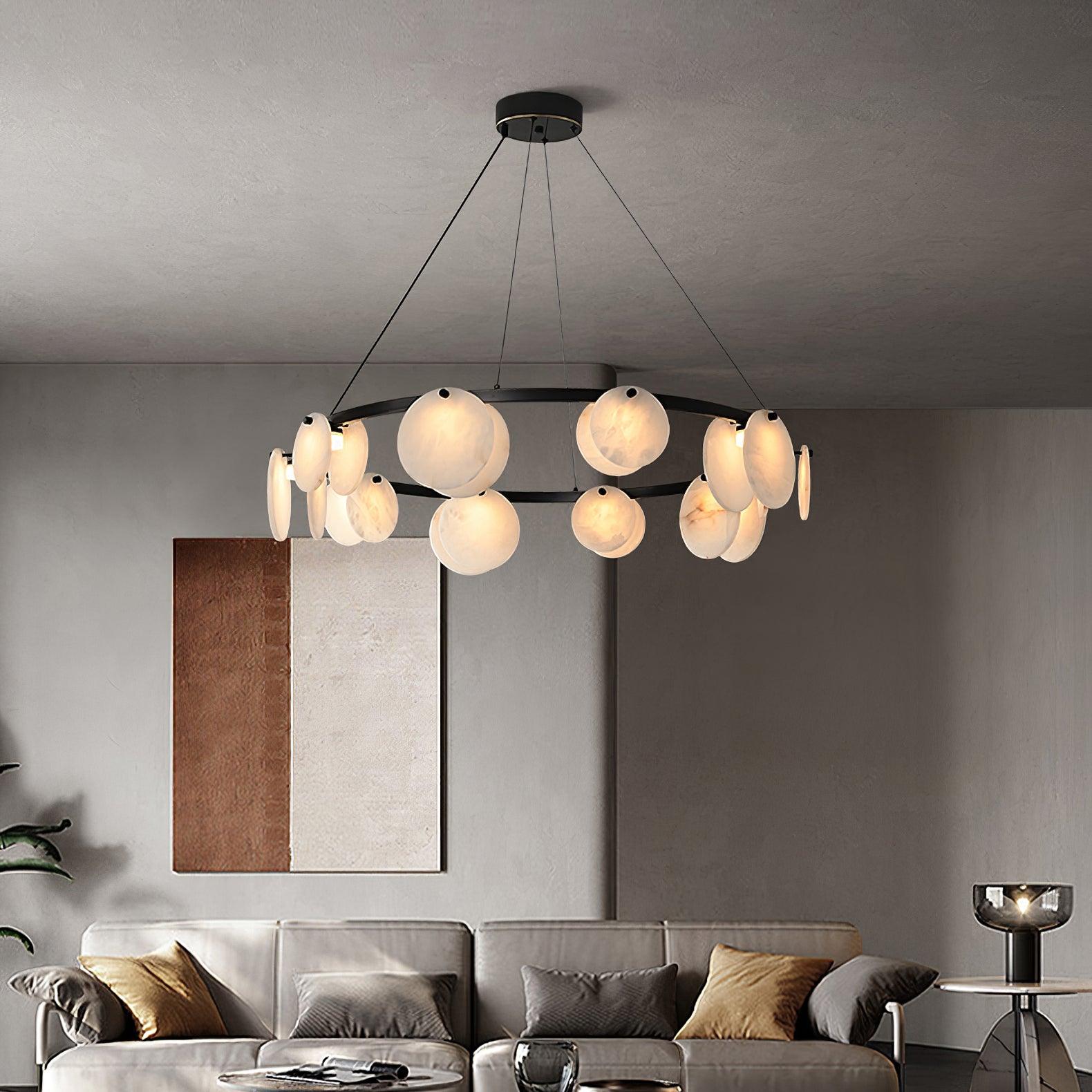 Olveneth Alabaster Chandelier - Blowlighting