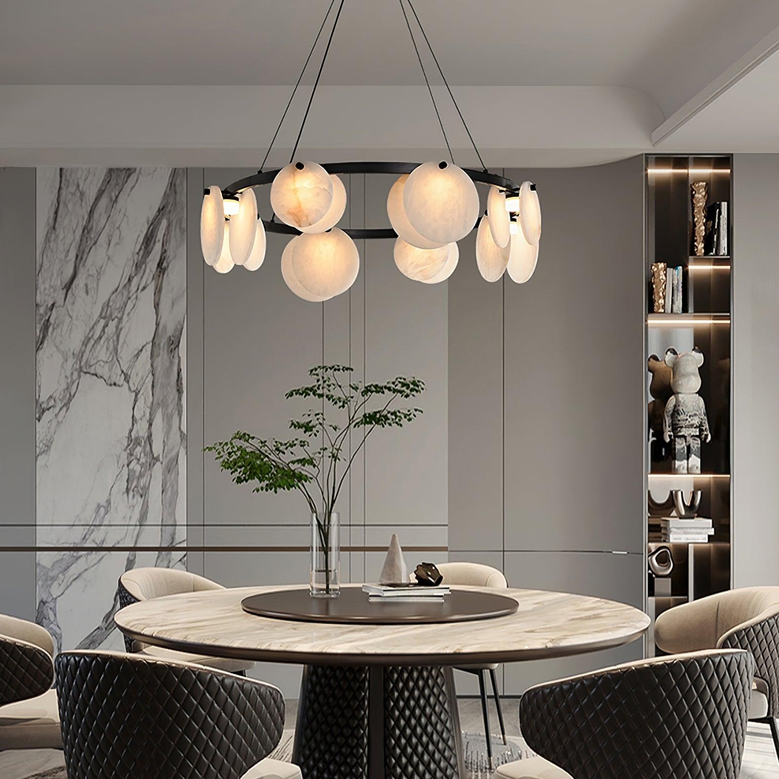 Olveneth Alabaster Chandelier - Blowlighting