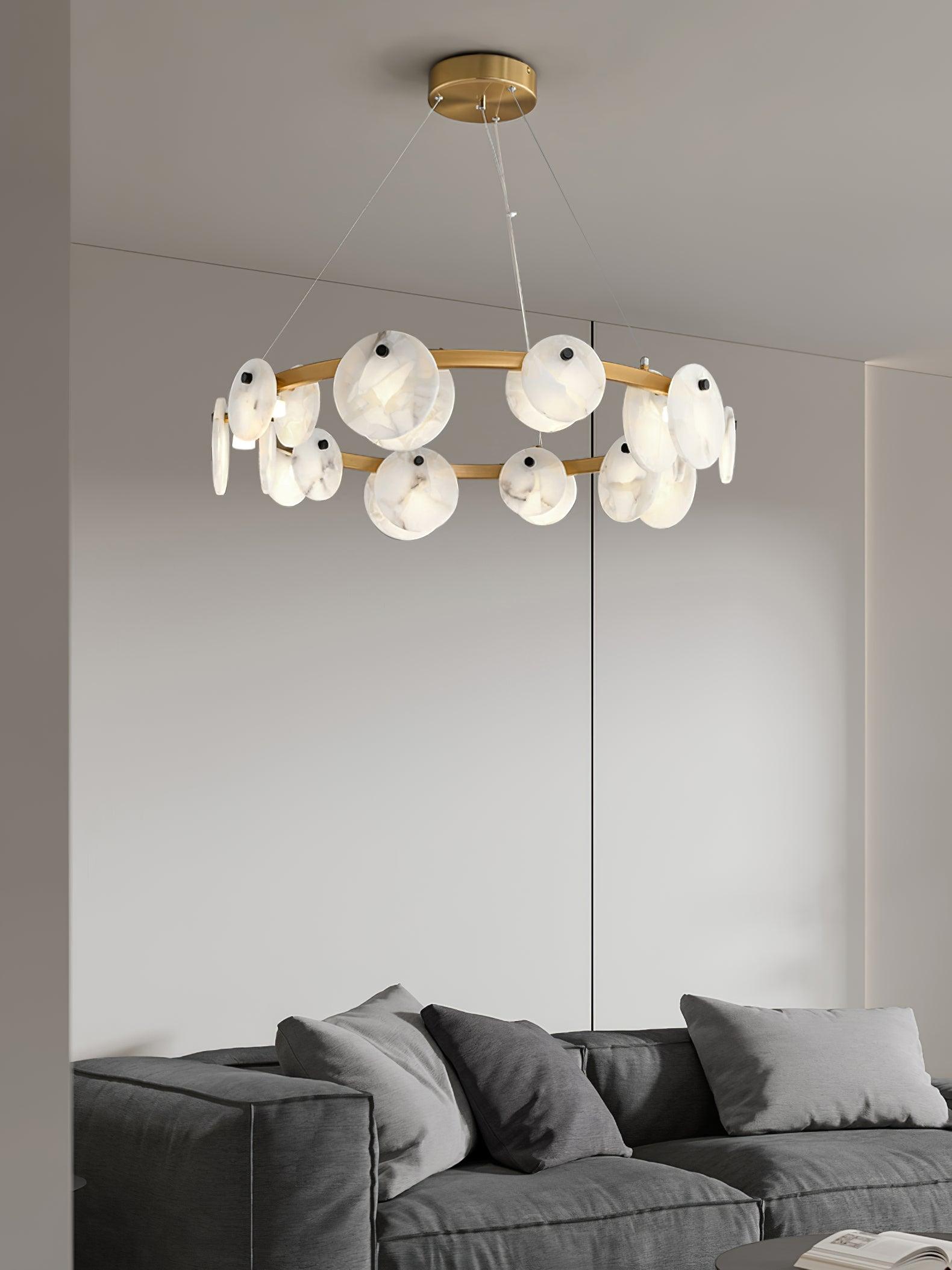 Olveneth Alabaster Chandelier - Blowlighting