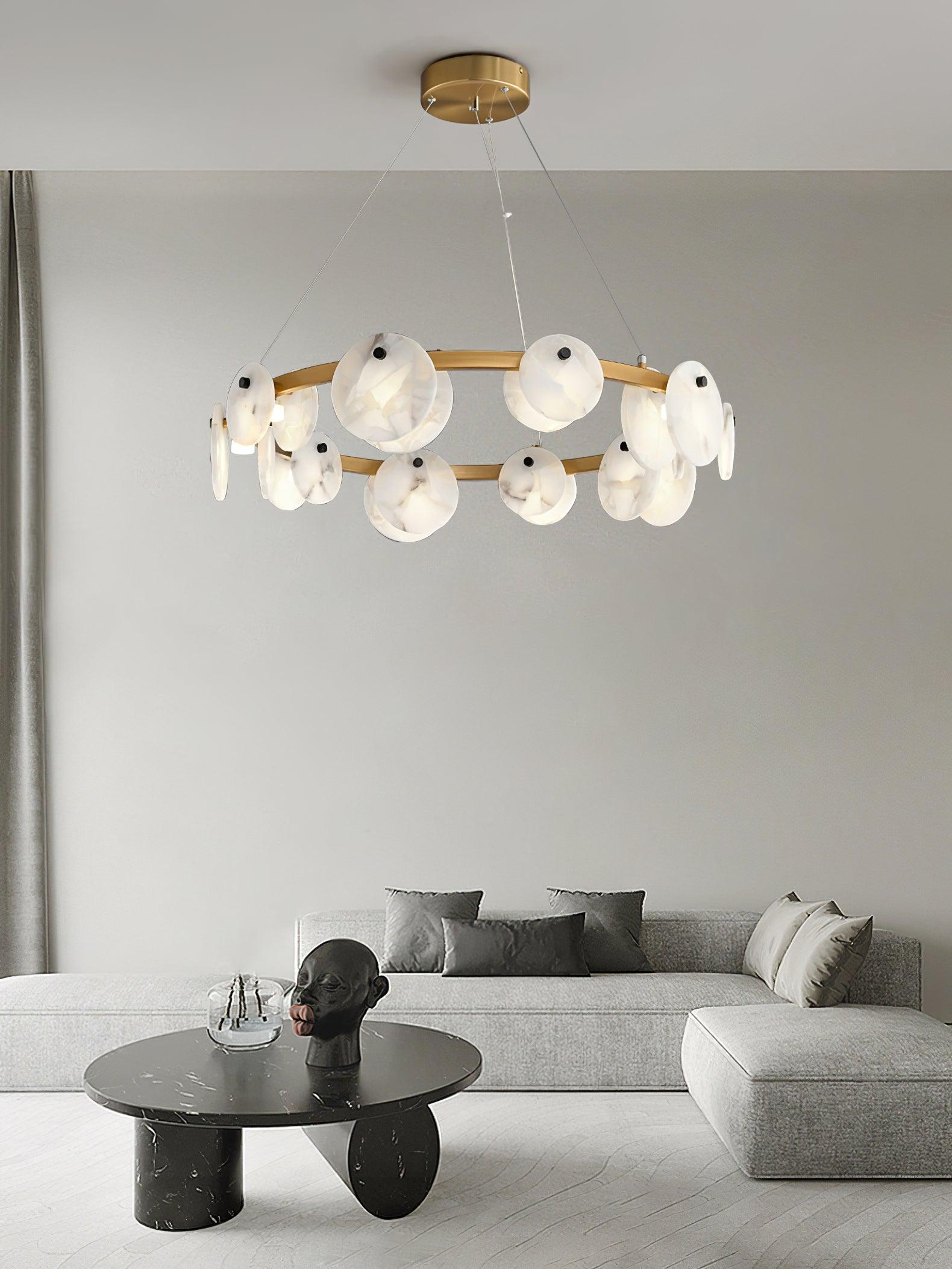 Olveneth Alabaster Chandelier - Blowlighting