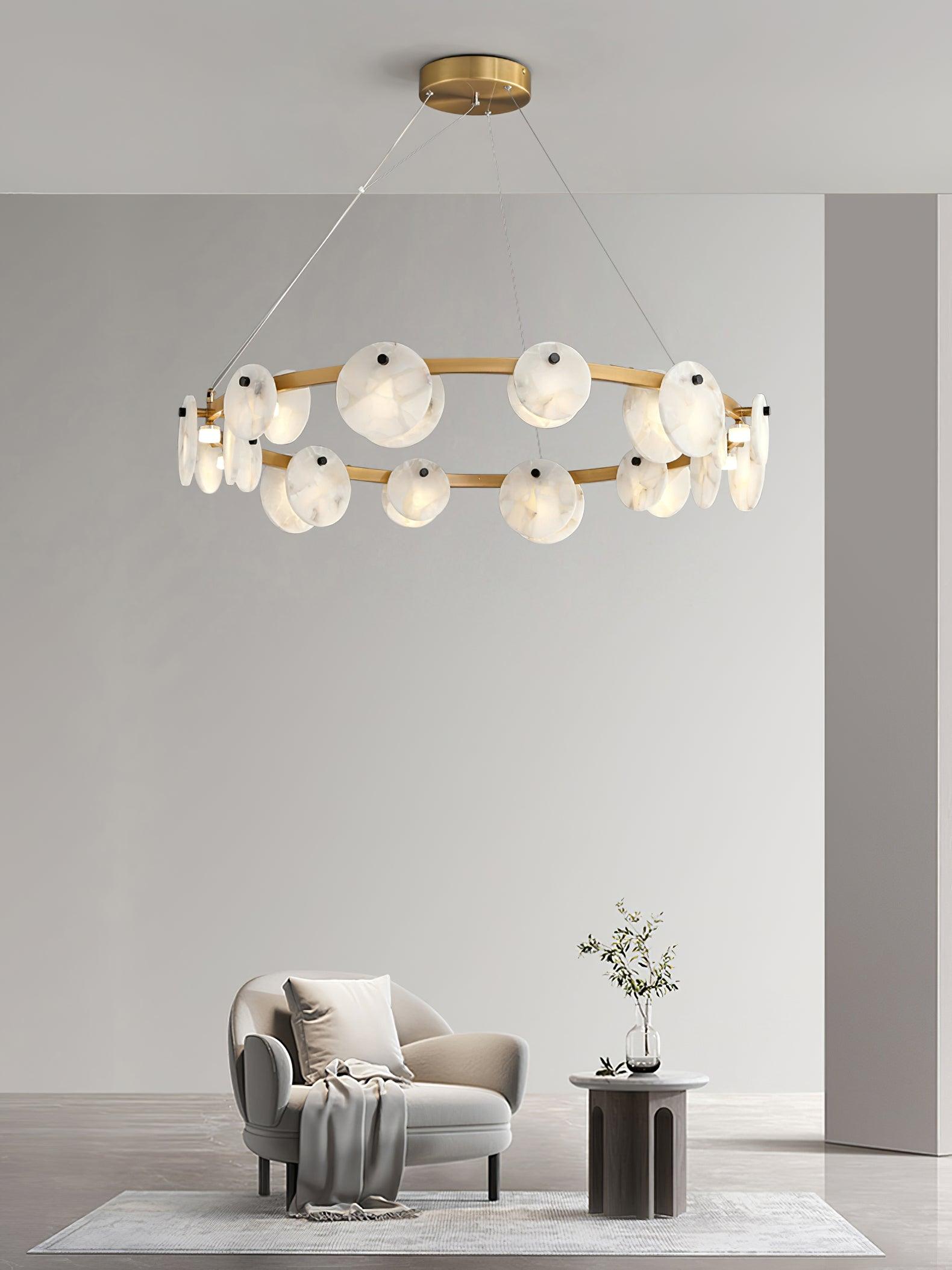 Olveneth Alabaster Chandelier - Blowlighting