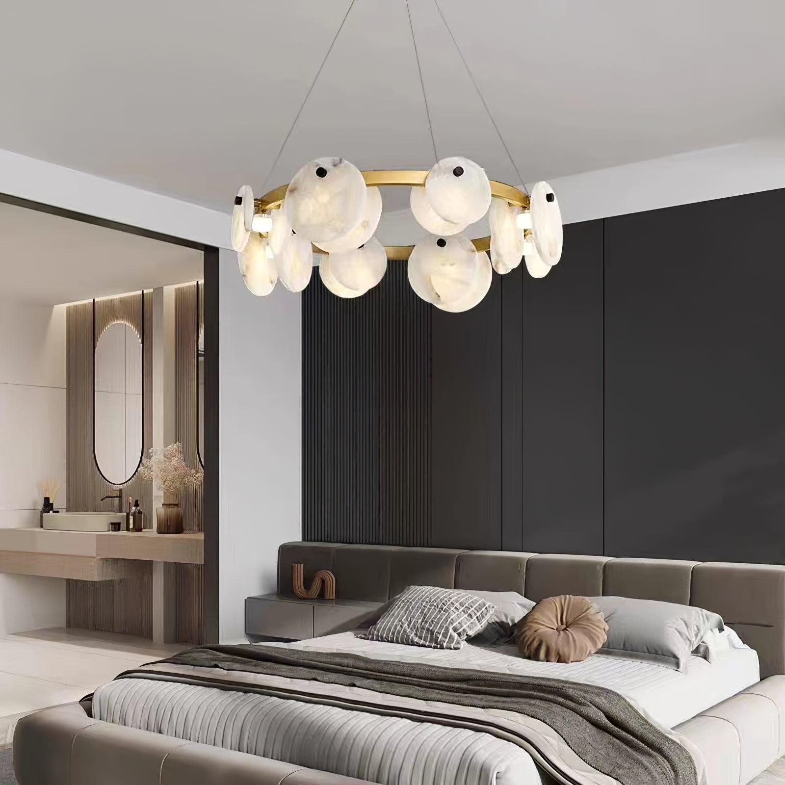 Olveneth Alabaster Chandelier - Blowlighting