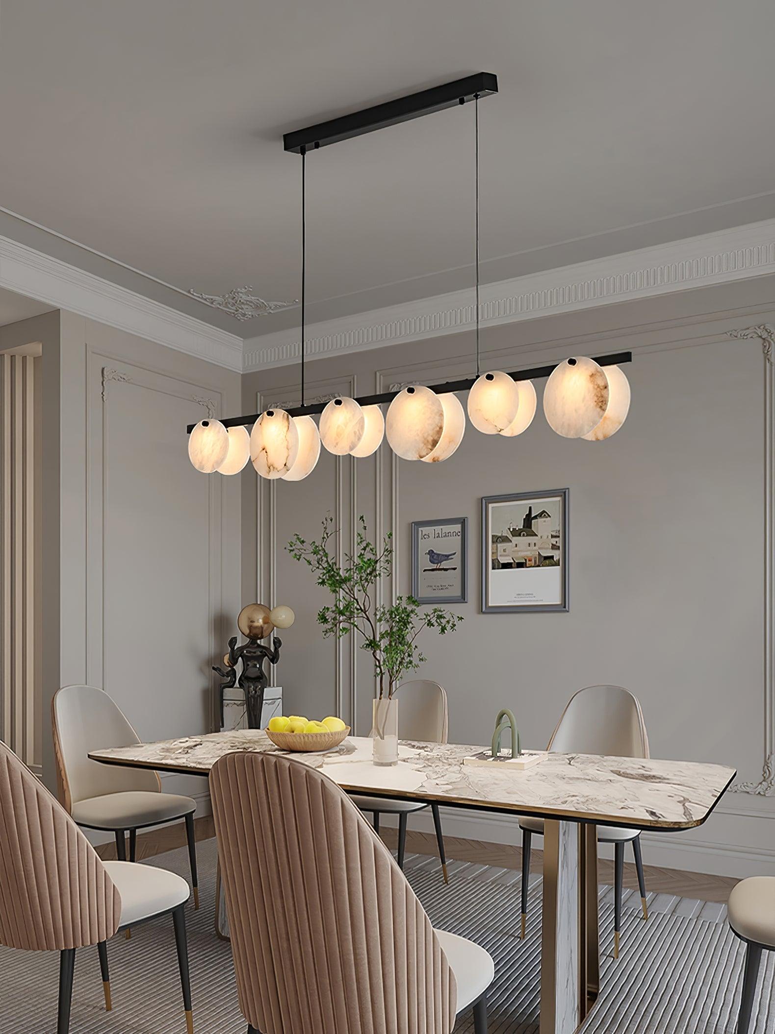 Olirel Linear Alabaster Pendant Light - Blowlighting