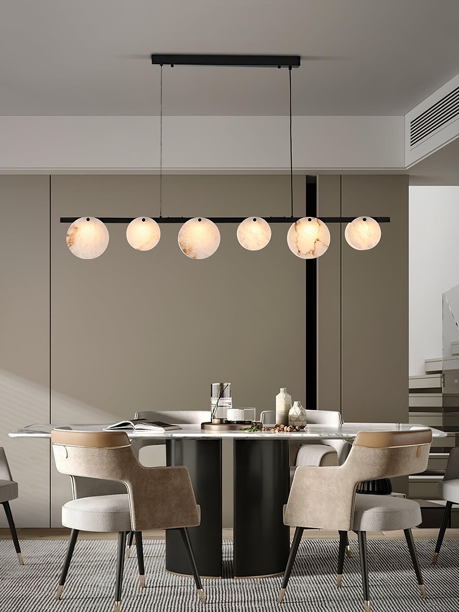 Olirel Linear Alabaster Pendant Light - Blowlighting