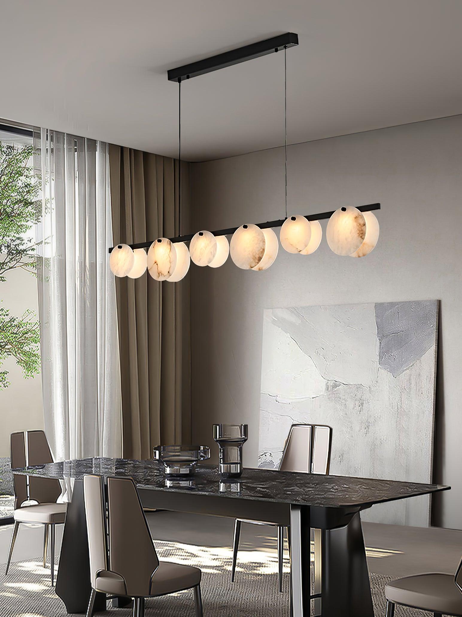 Olirel Linear Alabaster Pendant Light - Blowlighting