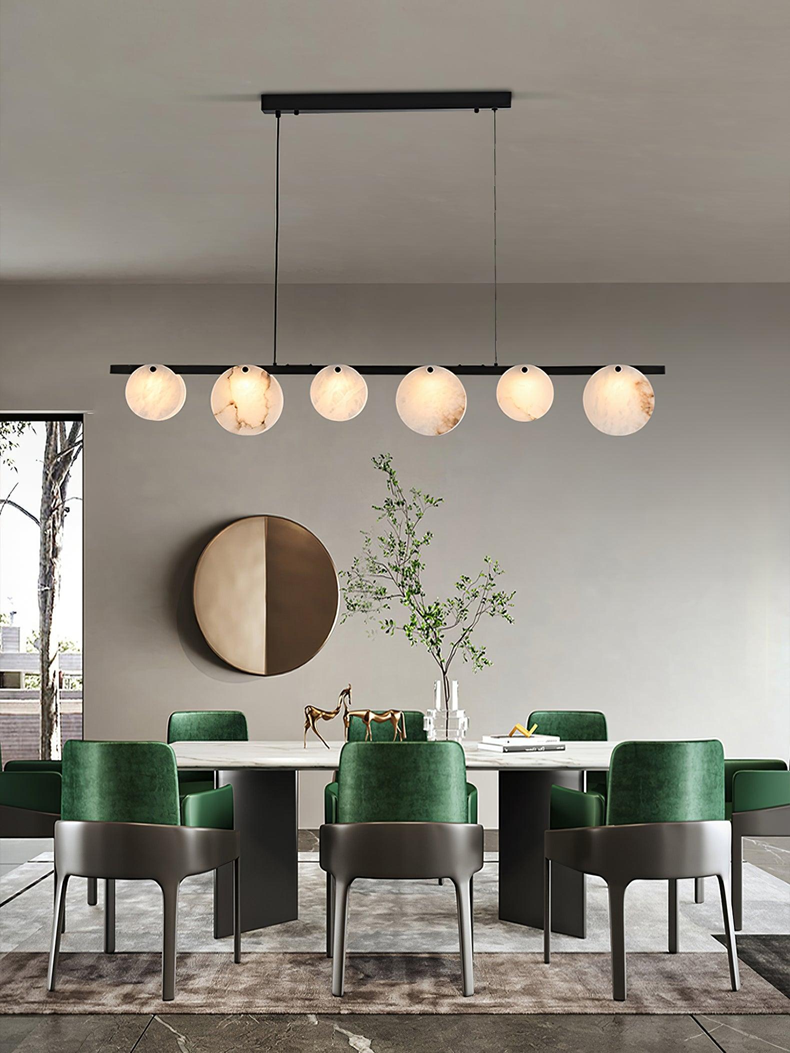Olirel Linear Alabaster Pendant Light - Blowlighting
