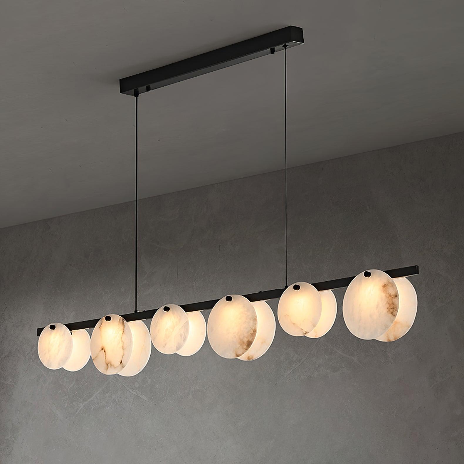 Olirel Linear Alabaster Pendant Light - Blowlighting