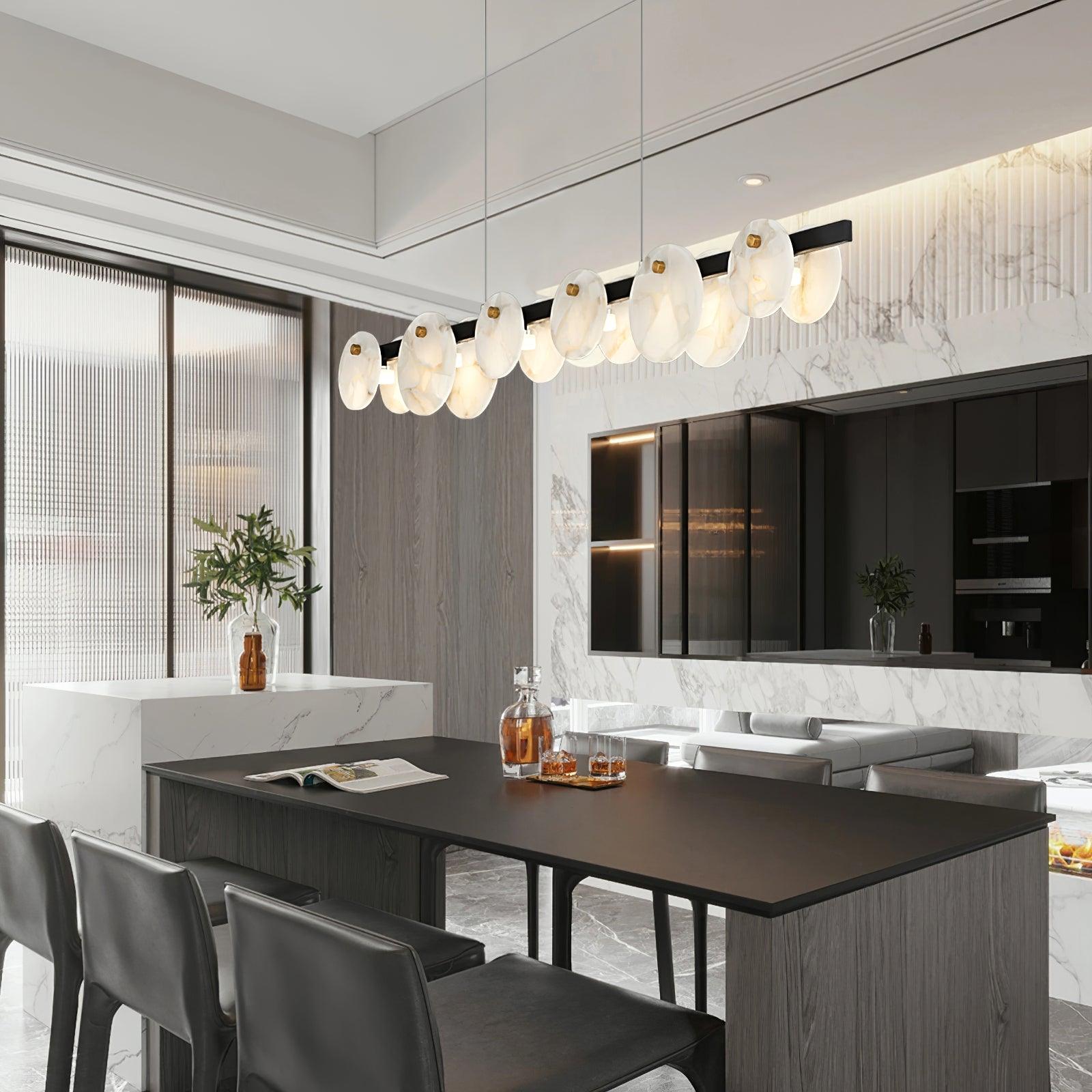 Olirel Linear Alabaster Pendant Light - Blowlighting