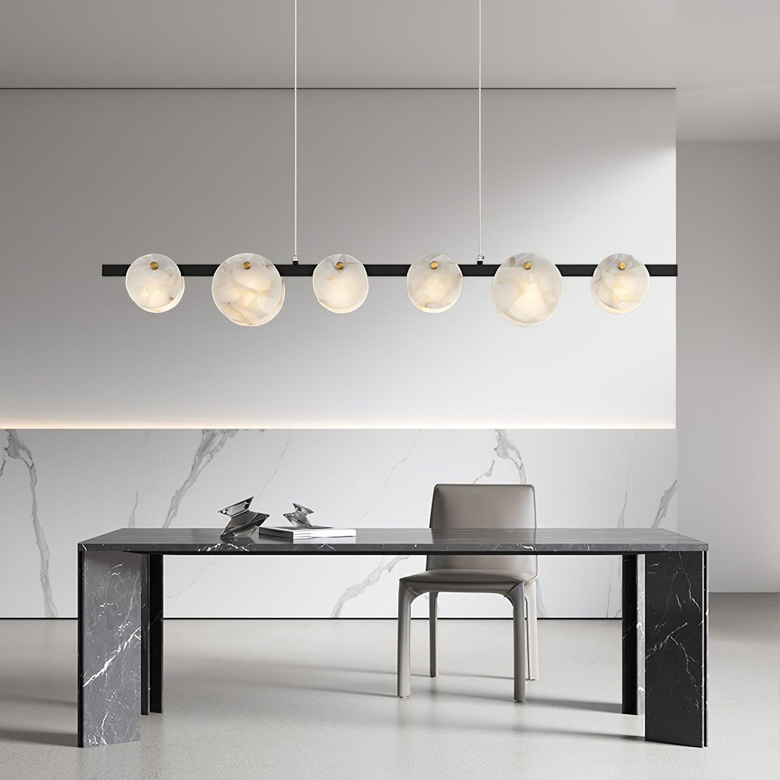 Olirel Linear Alabaster Pendant Light - Blowlighting