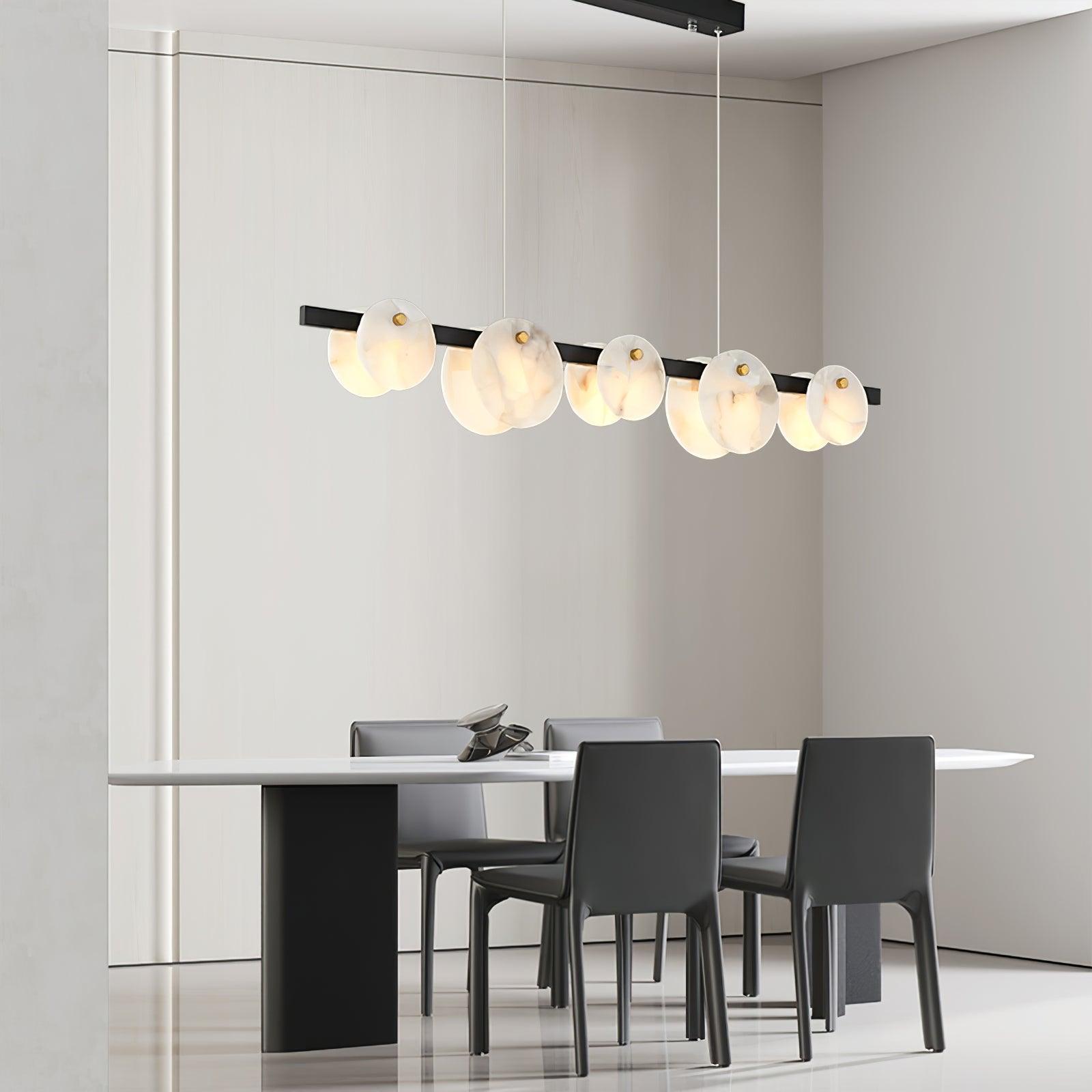 Olirel Linear Alabaster Pendant Light - Blowlighting