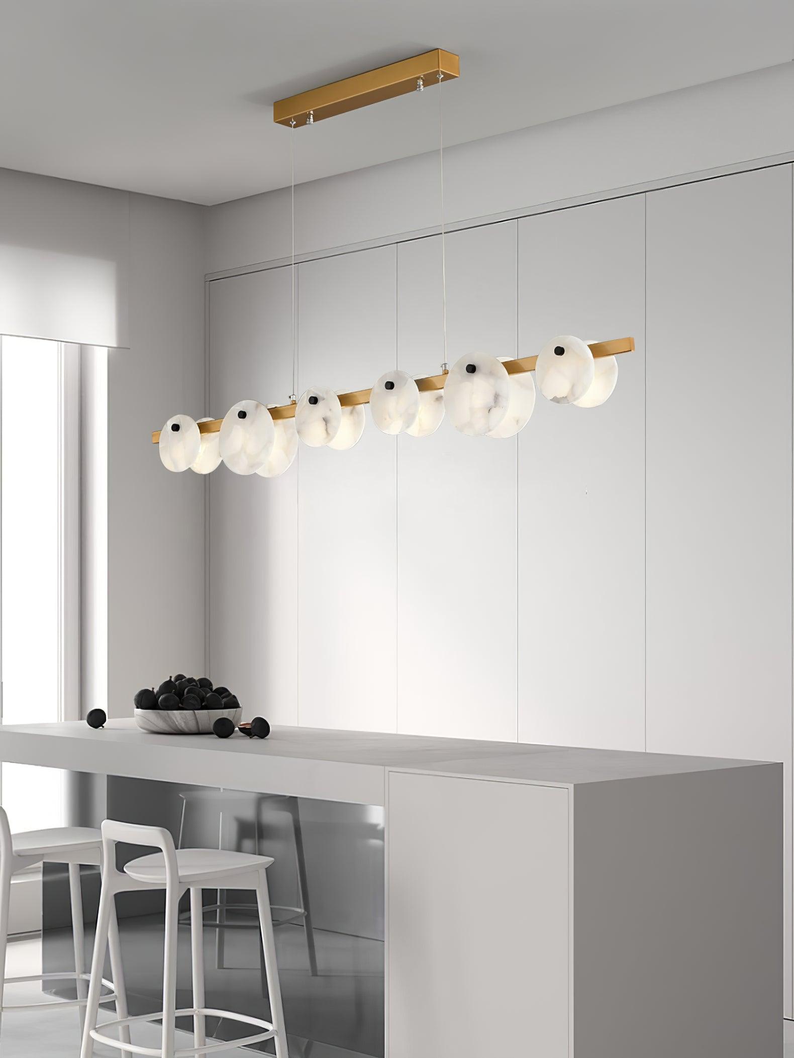 Olirel Linear Alabaster Pendant Light - Blowlighting