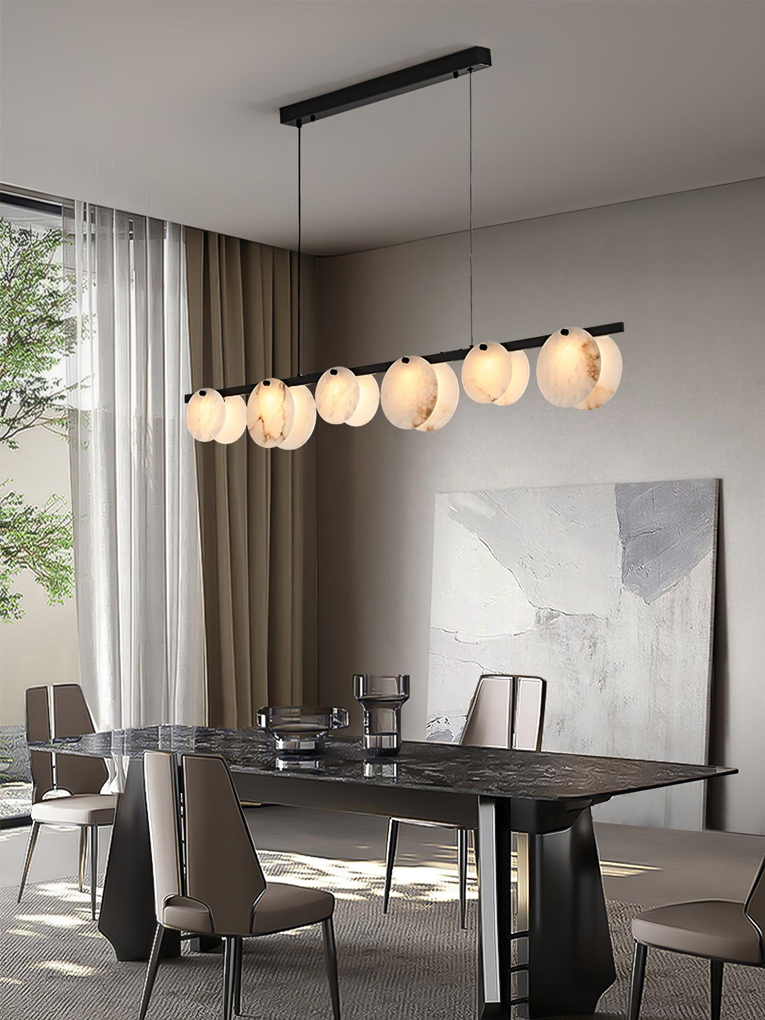 Olirel Linear Alabaster Pendant Light - Blowlighting