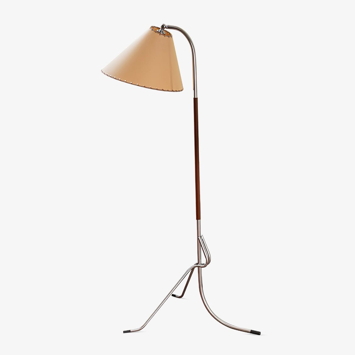 Lysandir Arc-shaped Wood Floor Lamp - Blowlighting