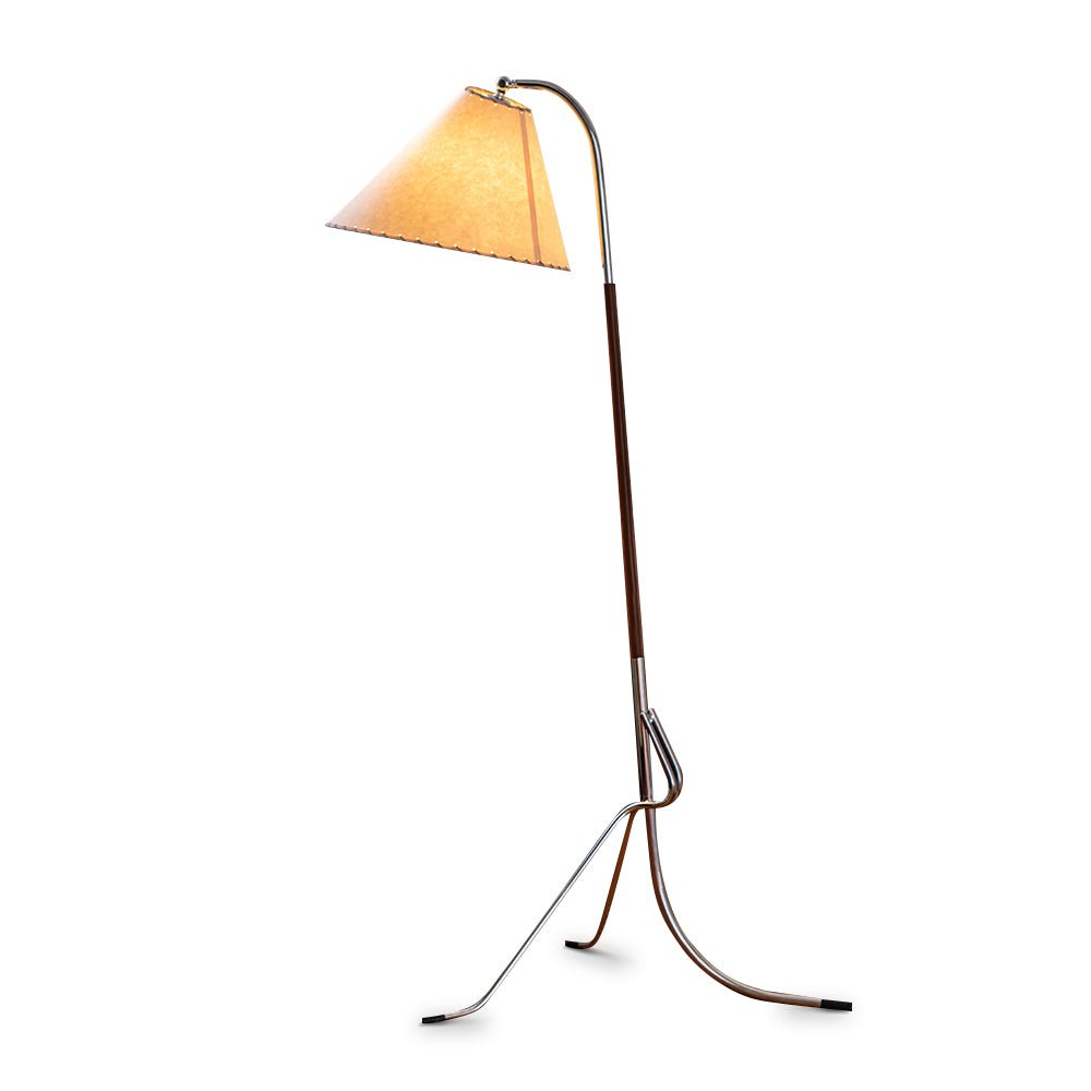 Lysandir Arc-shaped Wood Floor Lamp - Blowlighting