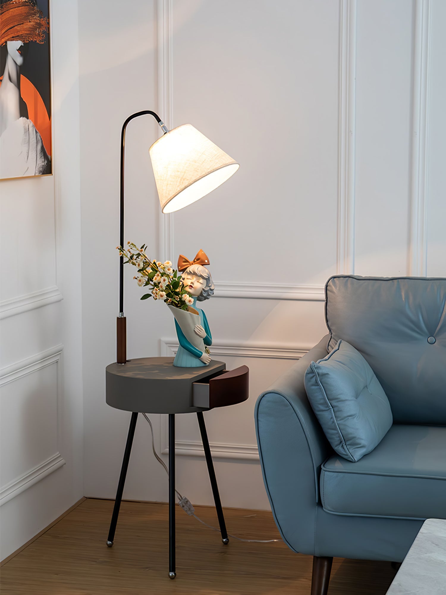 Tripod Fabric Floor Lamp - Blowlighting