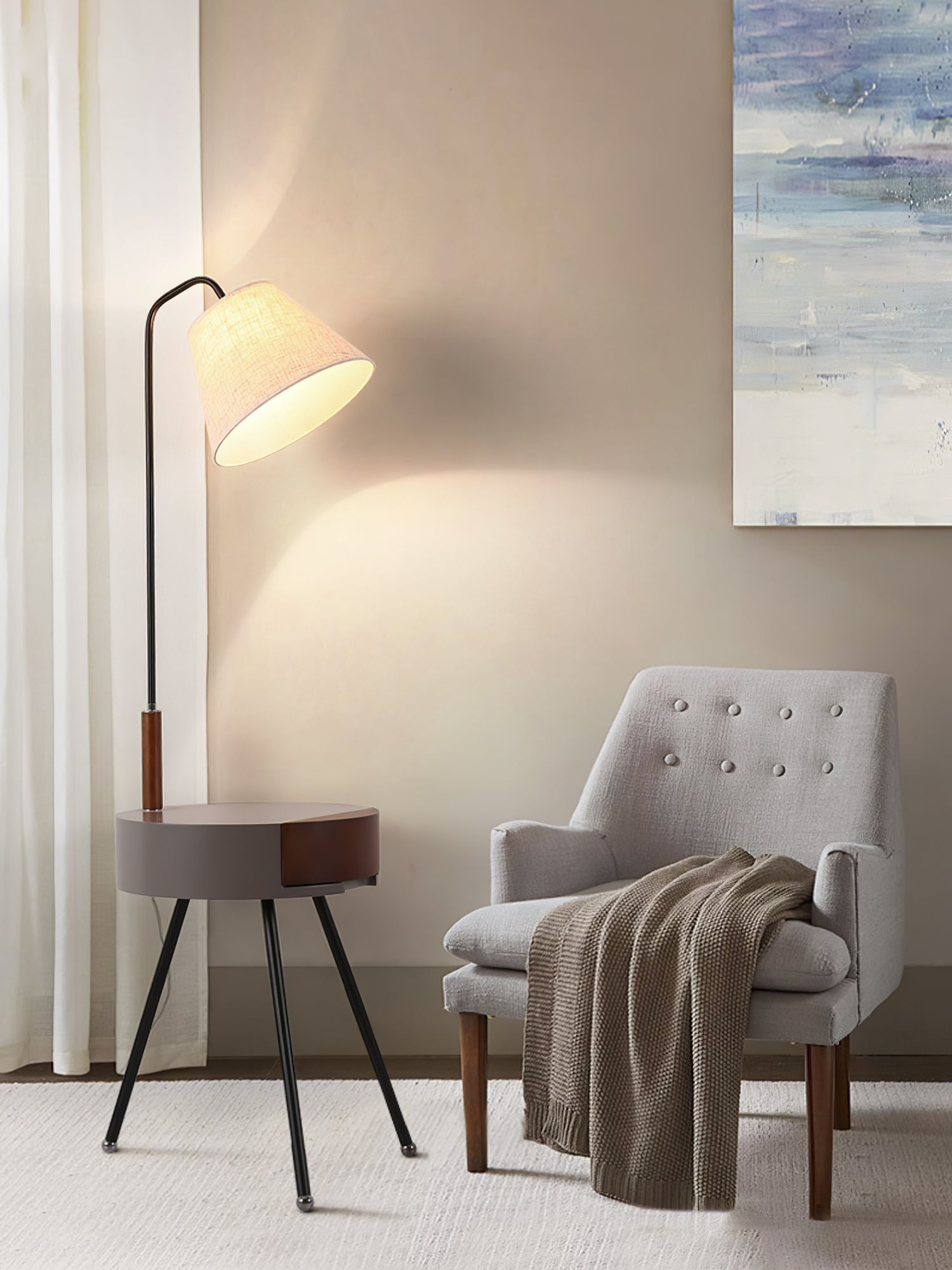 Tripod Fabric Floor Lamp - Blowlighting
