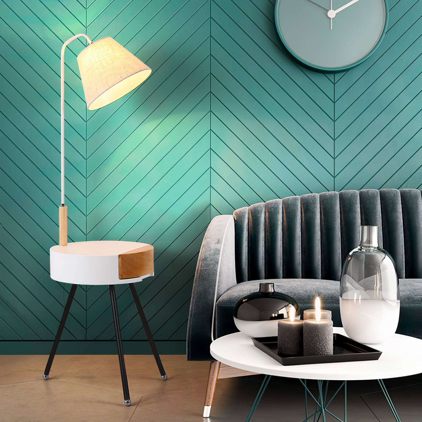 Tripod Fabric Floor Lamp - Blowlighting