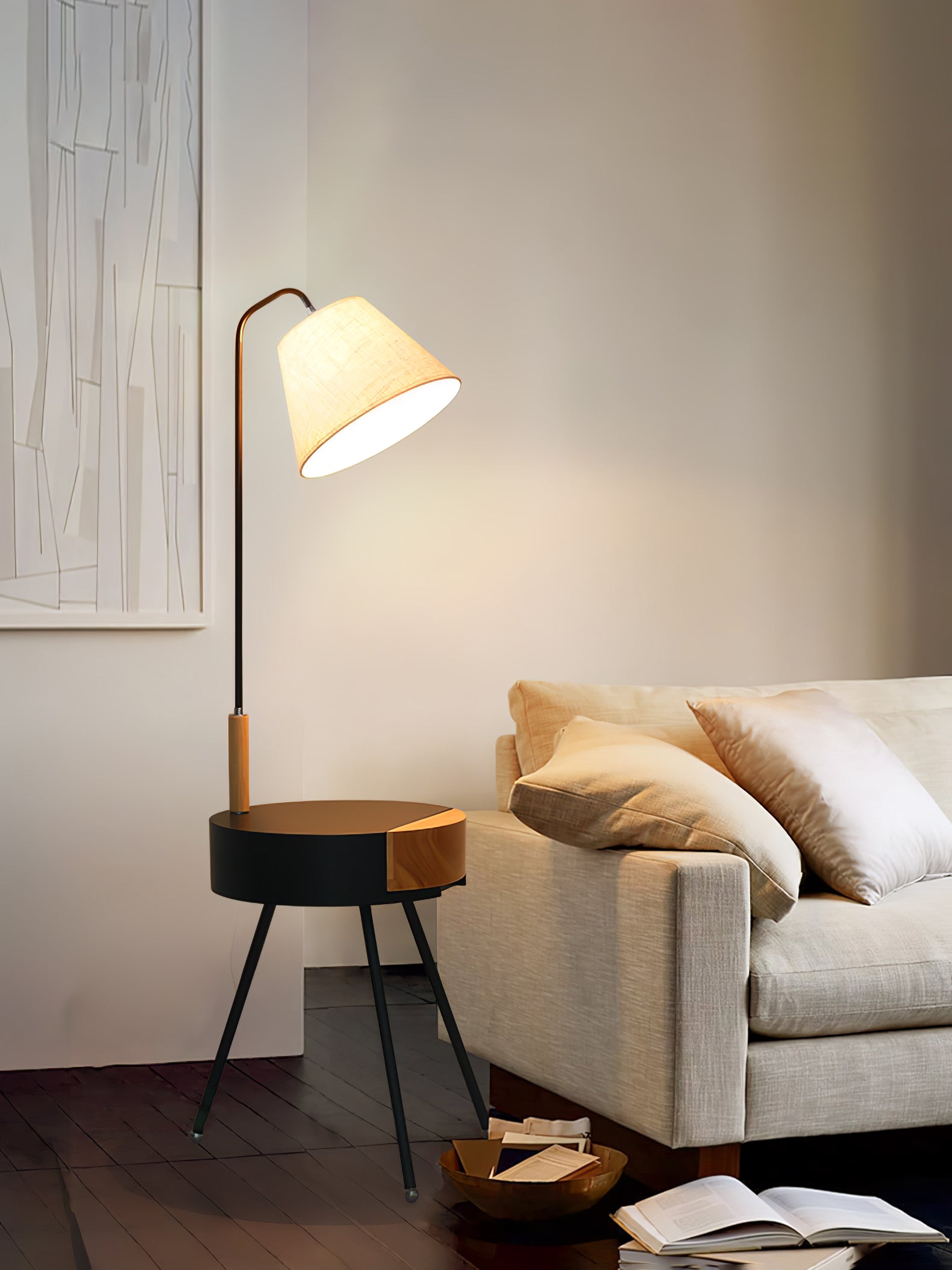 Tripod Fabric Floor Lamp - Blowlighting