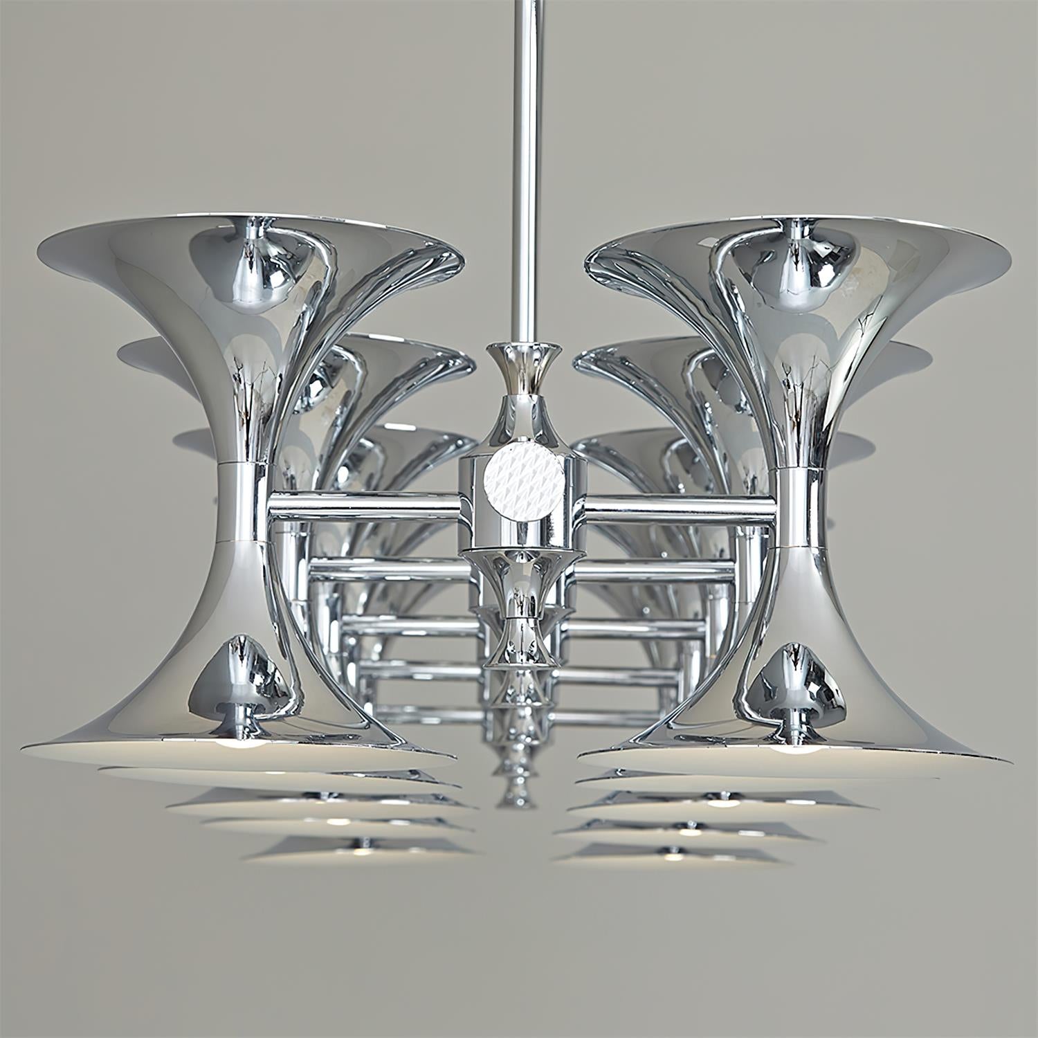 Tromelle Art Deco Metal Chandelier