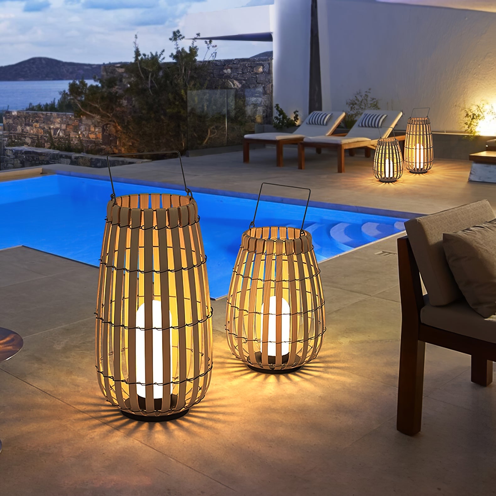 Tropic Braid Lantern Outdoor Lamp - Blowlighting