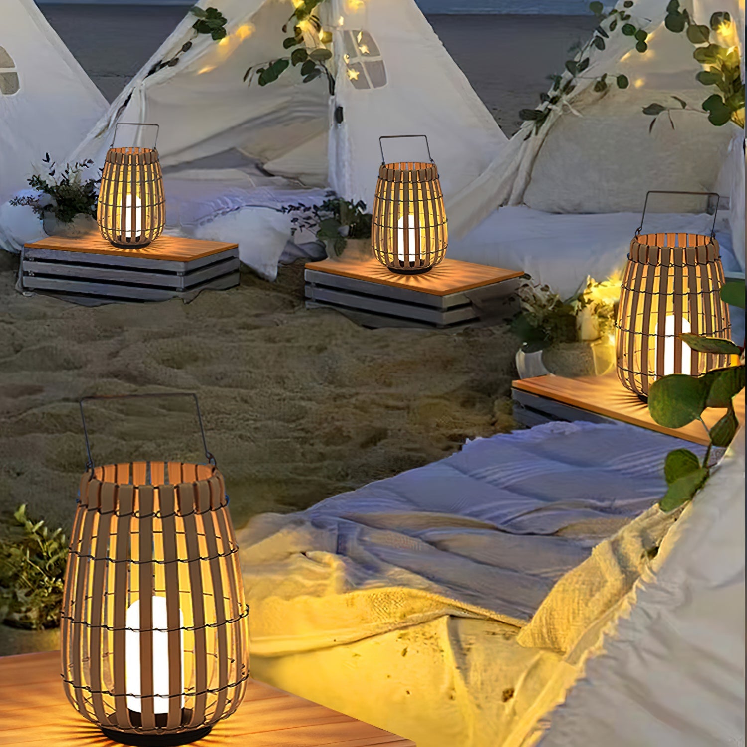 Tropic Braid Lantern Outdoor Lamp - Blowlighting