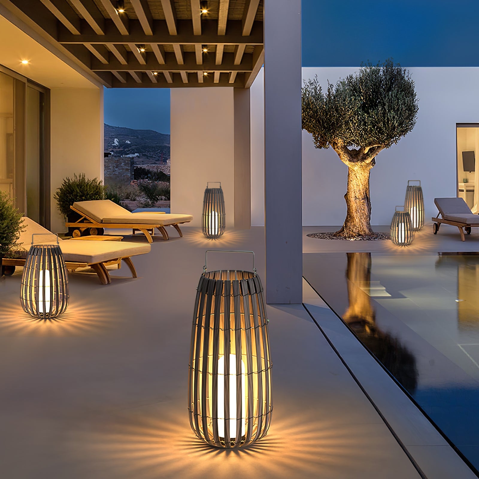Tropic Braid Lantern Outdoor Lamp - Blowlighting