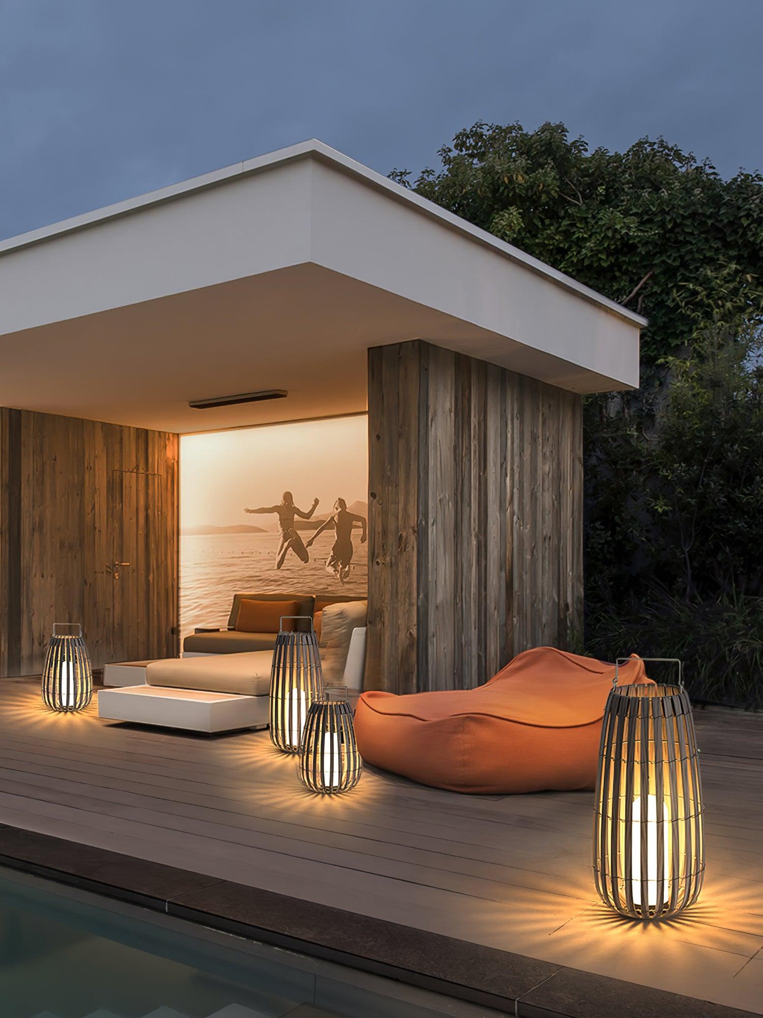 Tropic Braid Lantern Outdoor Lamp - Blowlighting