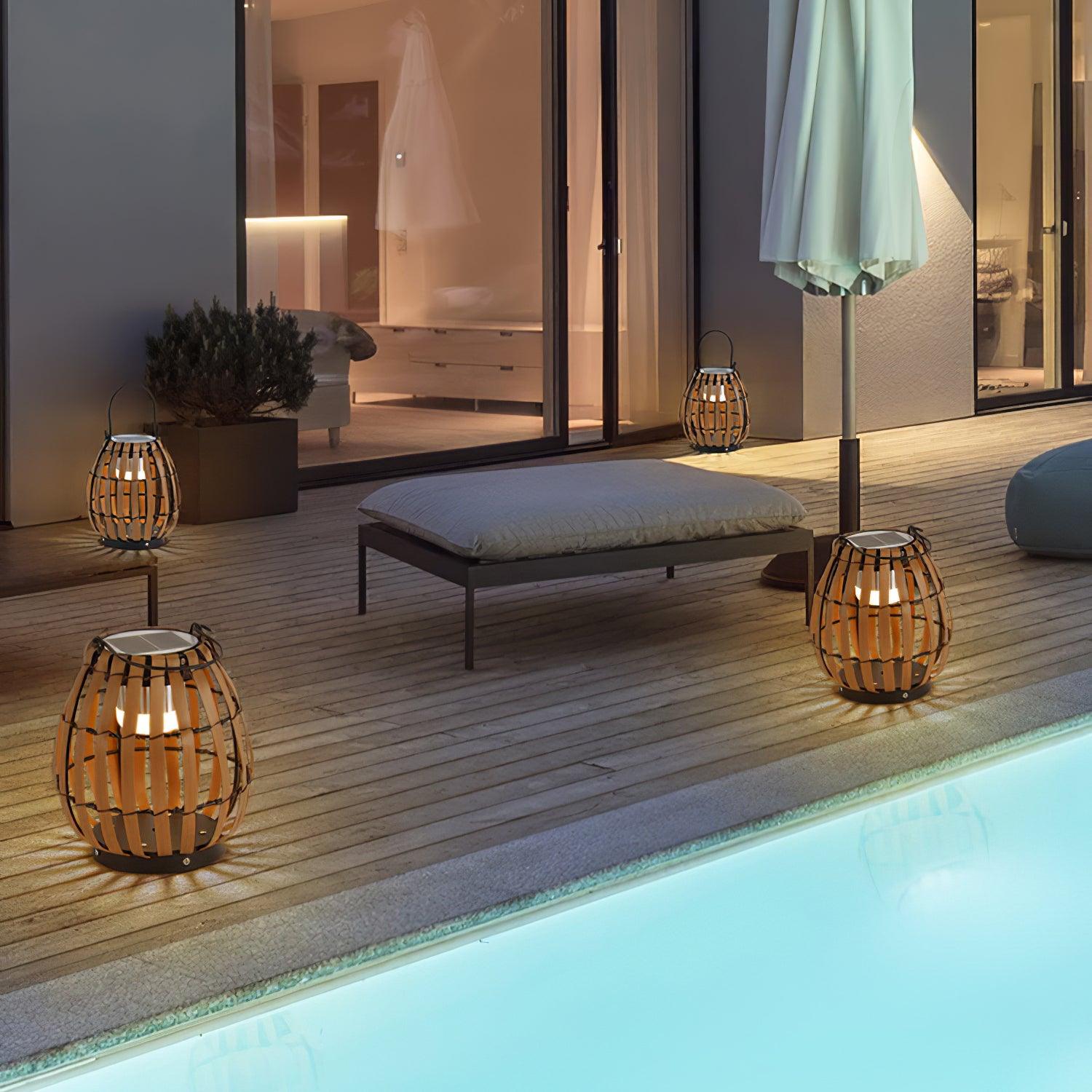 Tropic Braid Lantern Outdoor Lamp - Blowlighting