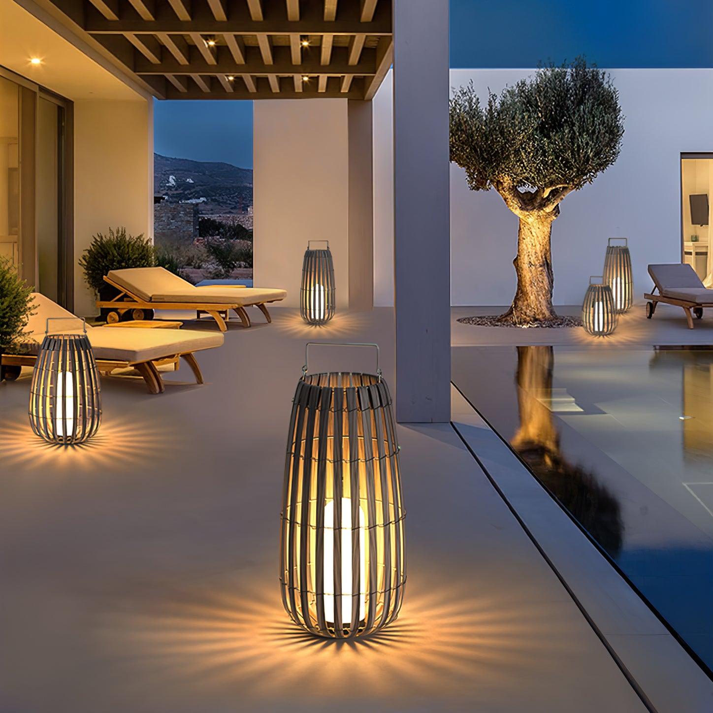 Tropic Braid Lantern Outdoor Lamp - Blowlighting