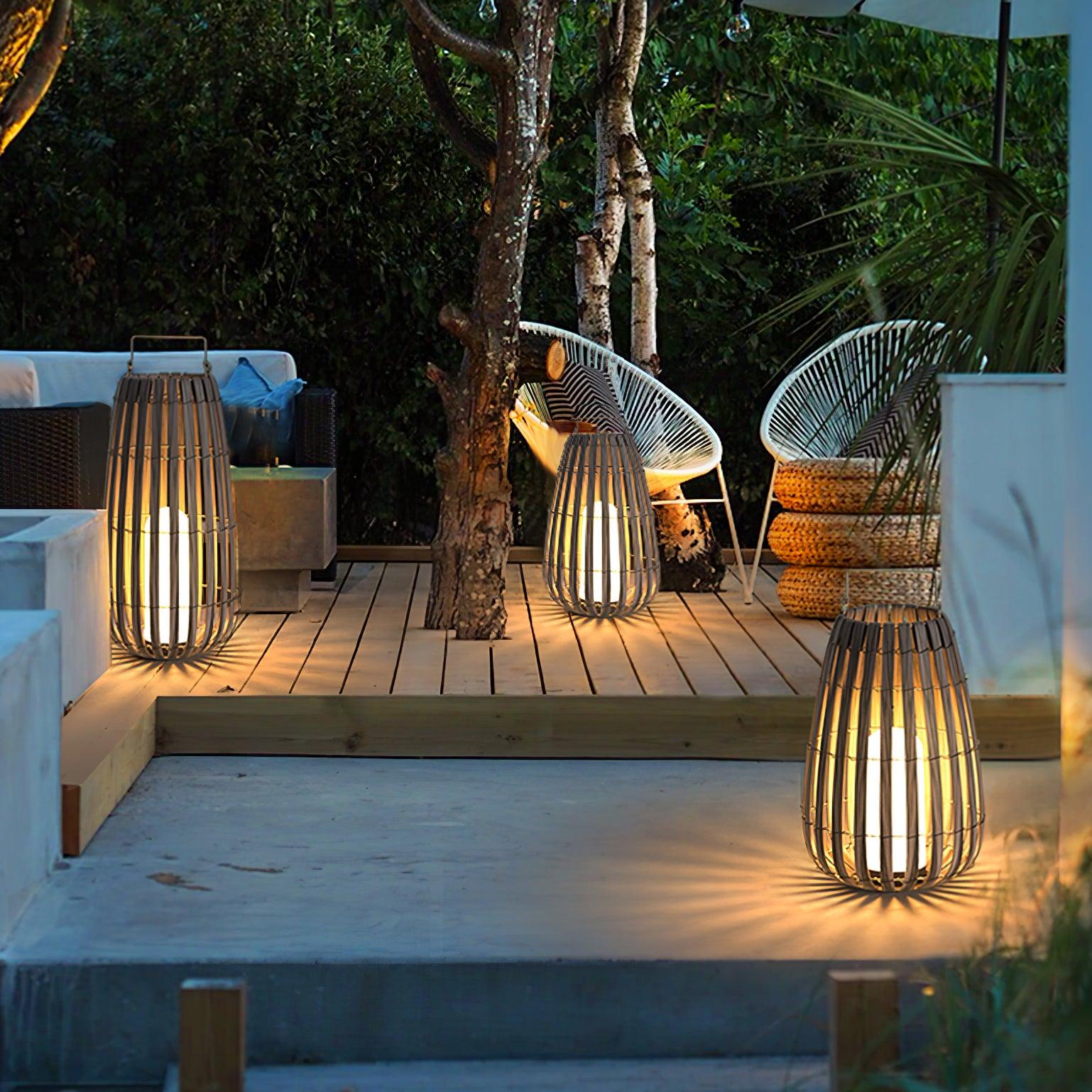 Tropic Braid Lantern Outdoor Lamp - Blowlighting