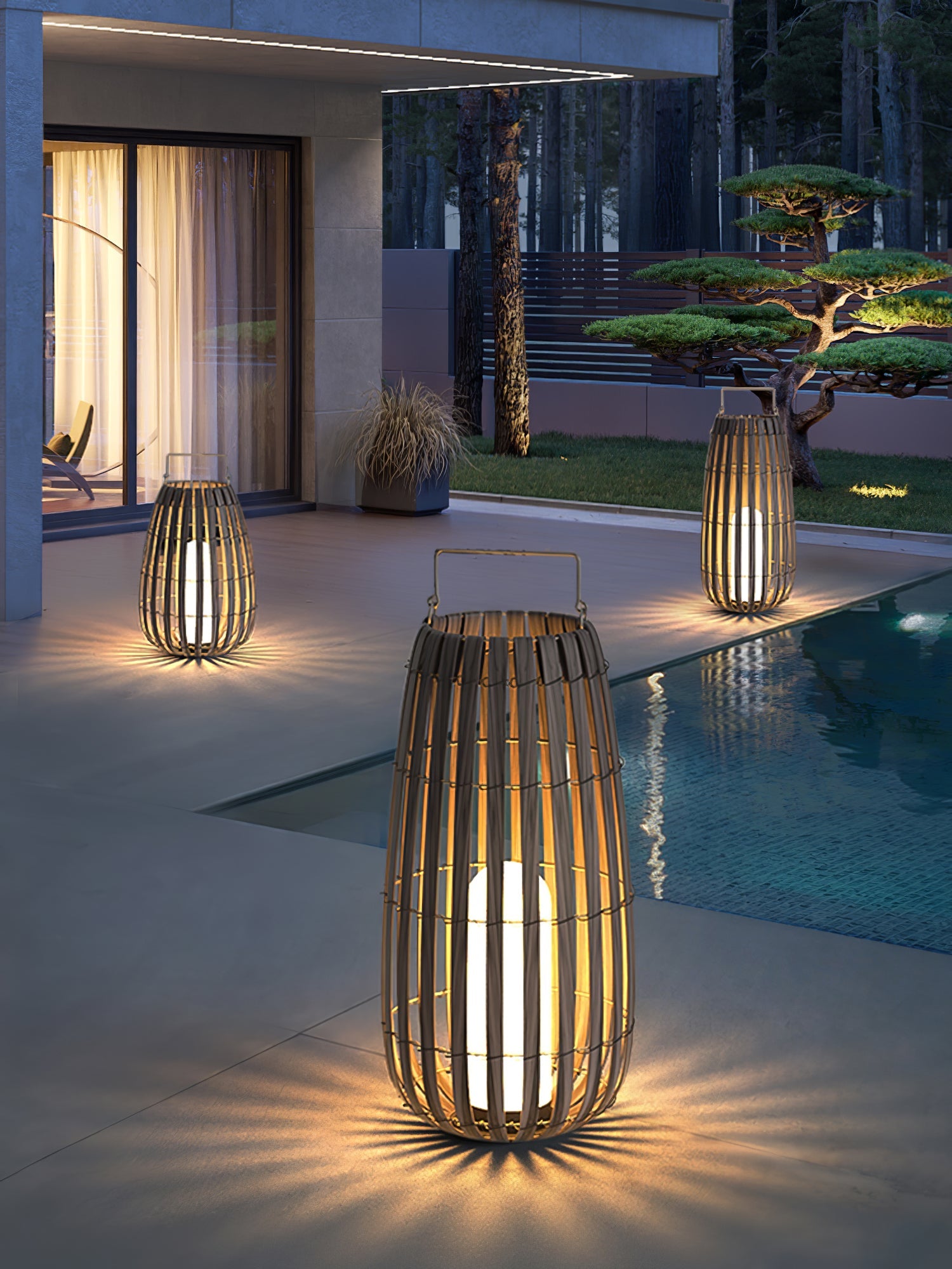Tropic Braid Lantern Outdoor Lamp - Blowlighting