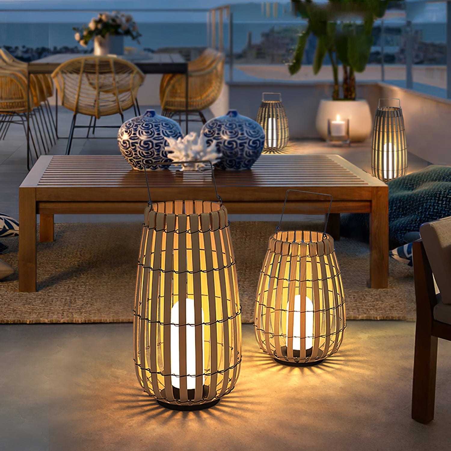 Tropic Braid Lantern Outdoor Lamp - Blowlighting