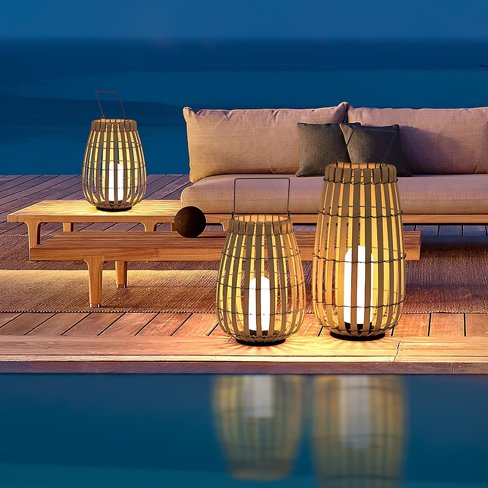 Tropic Braid Lantern Outdoor Lamp - Blowlighting