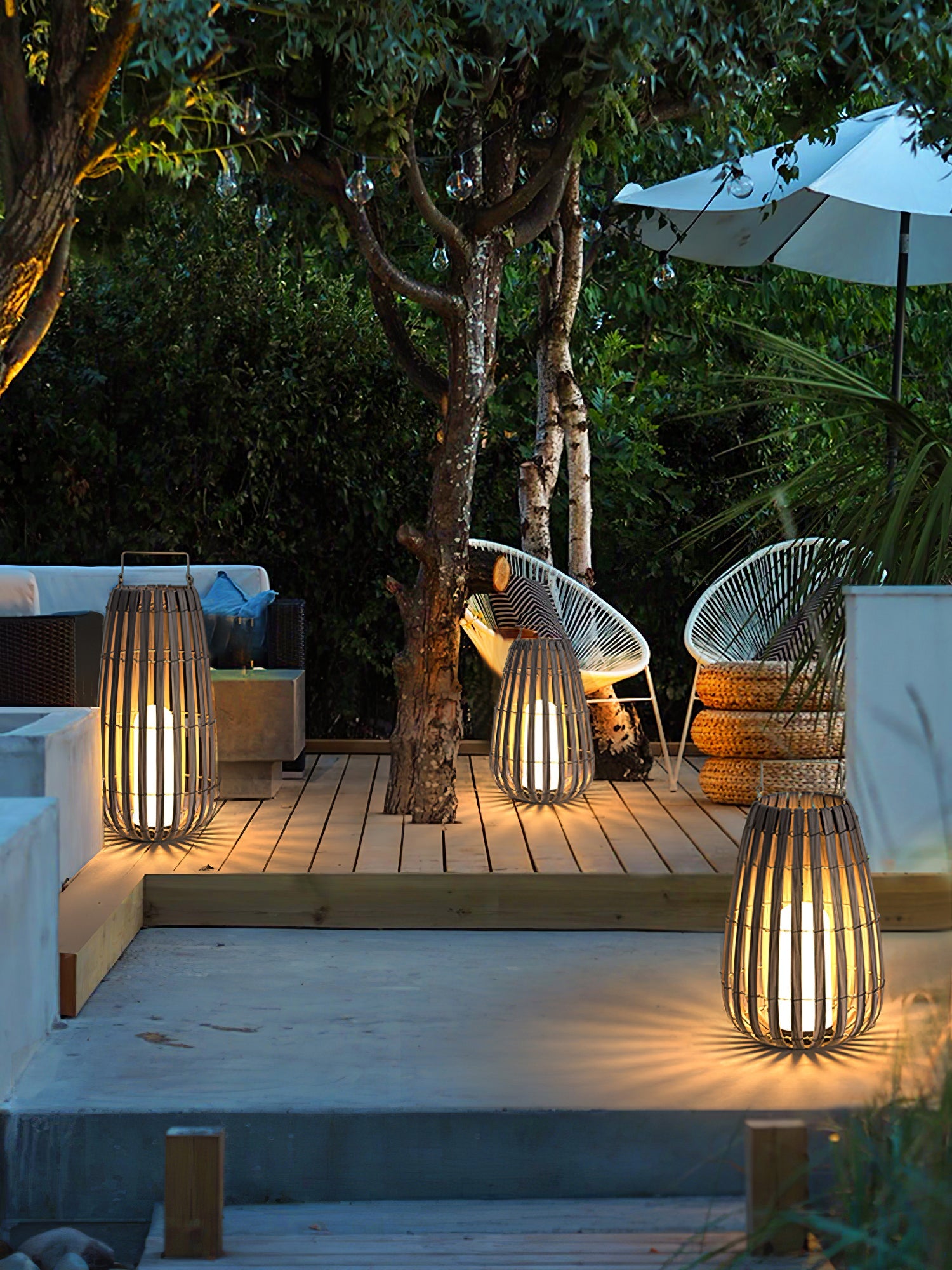 Tropic Braid Lantern Outdoor Lamp - Blowlighting
