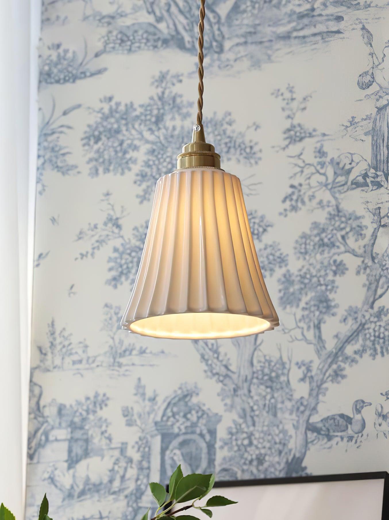 Trumpet Ceramic Pendant Light - Blowlighting