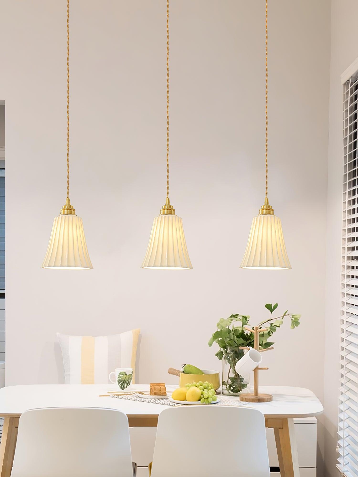 Trumpet Ceramic Pendant Light - Blowlighting