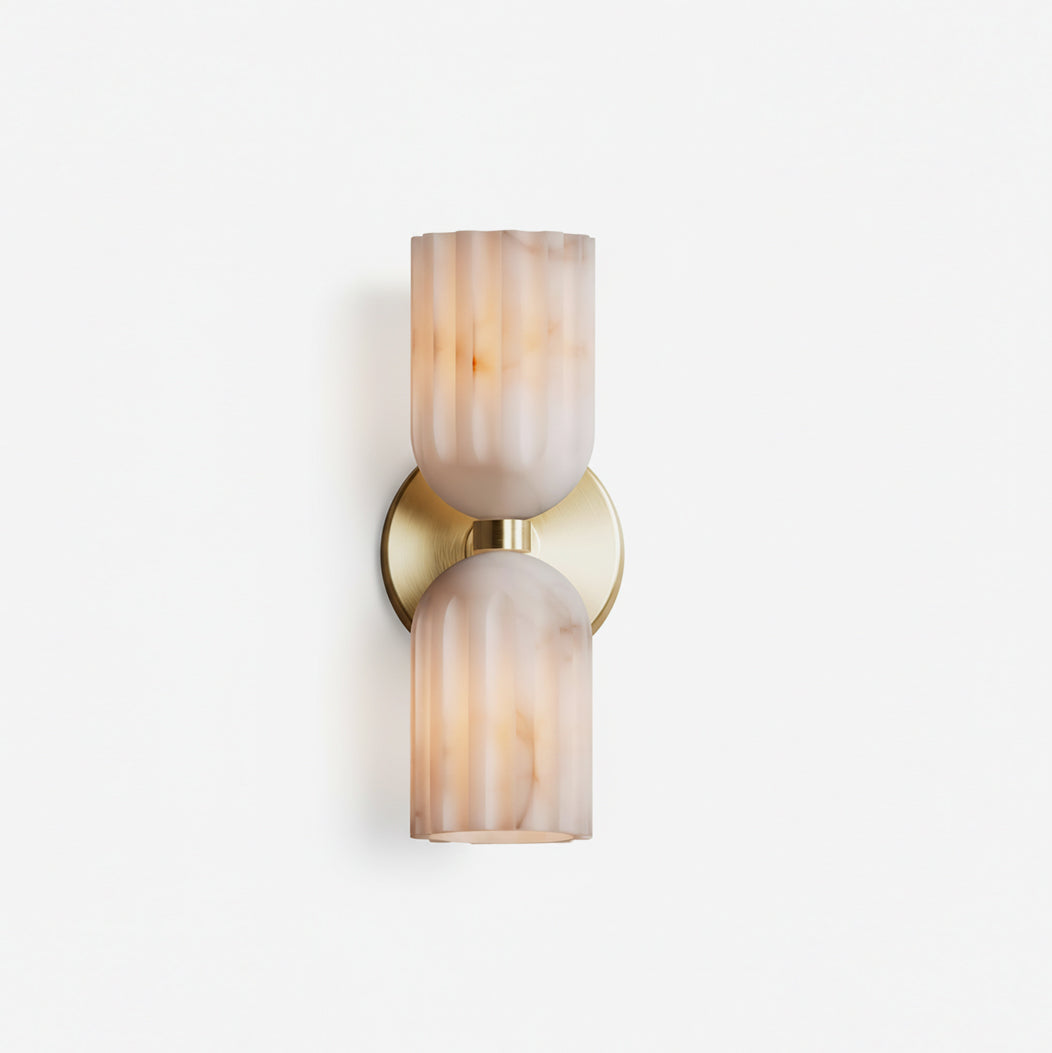 Tulum Art Deco Alabaster Wall Light