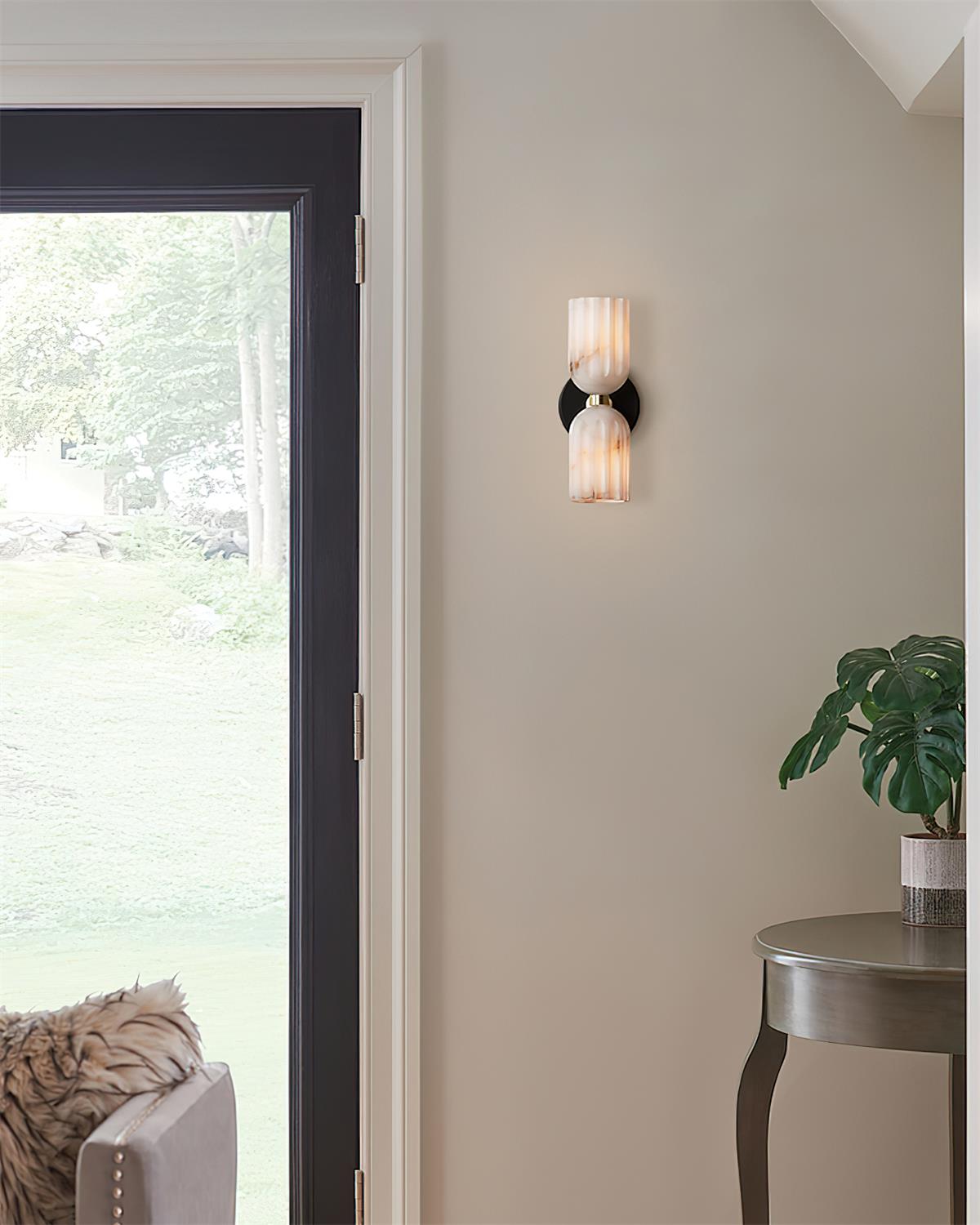 Tulum Art Deco Alabaster Wall Light